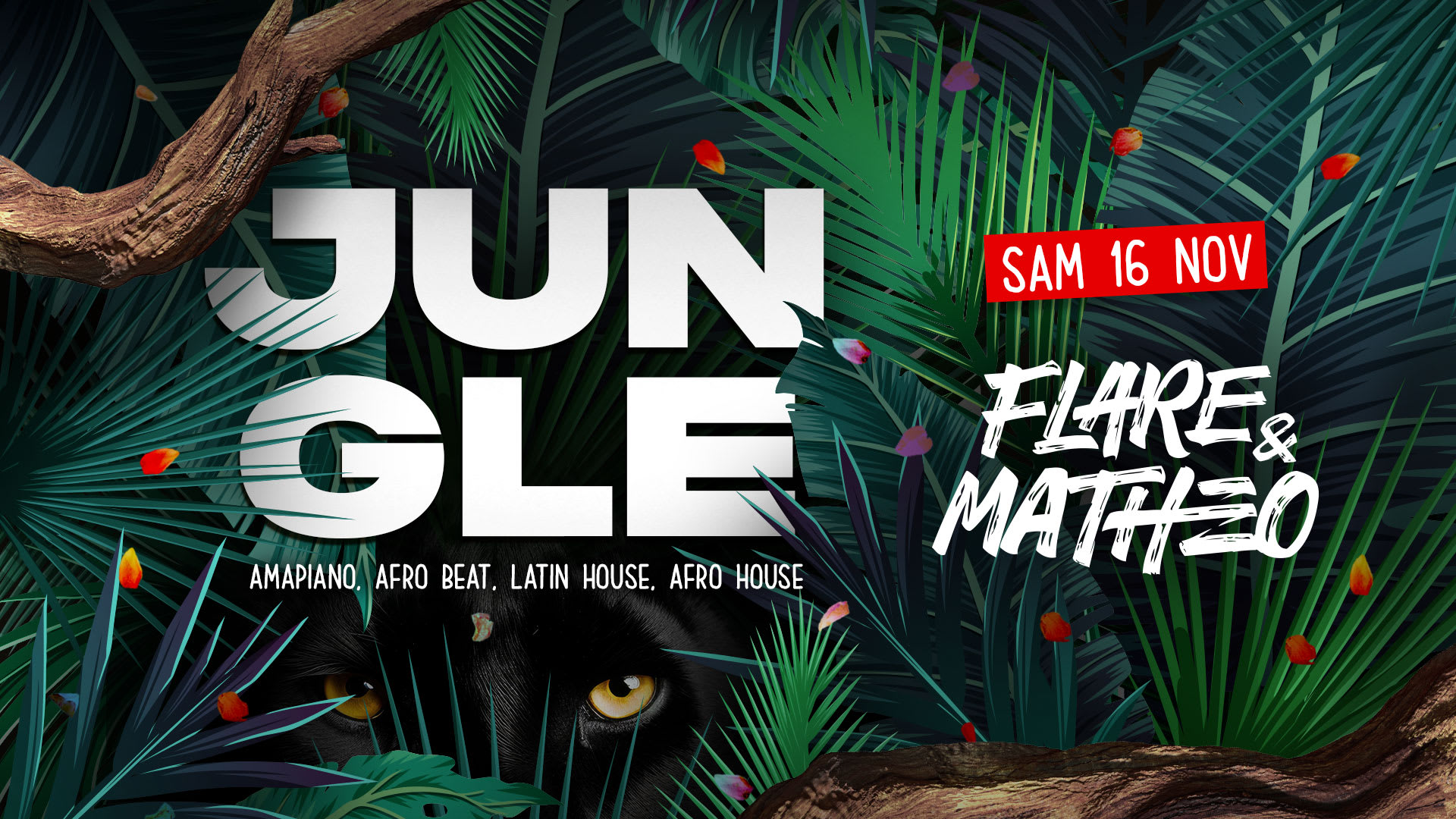 Sao - Jungle - Flare & Mathéo Desmarres - Sam 16.11 Cover