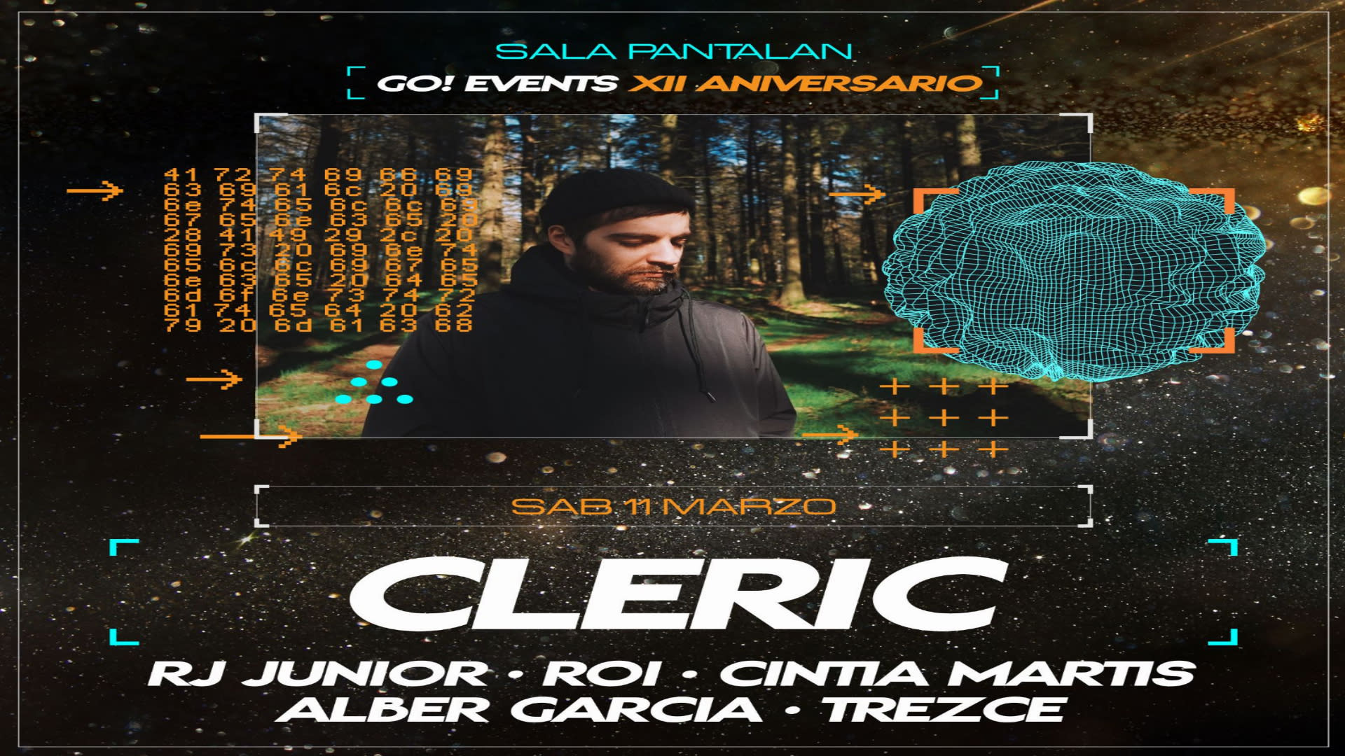 Anticipada Go!Events@Cleric+More Artist@Sala Pantalan Cover
