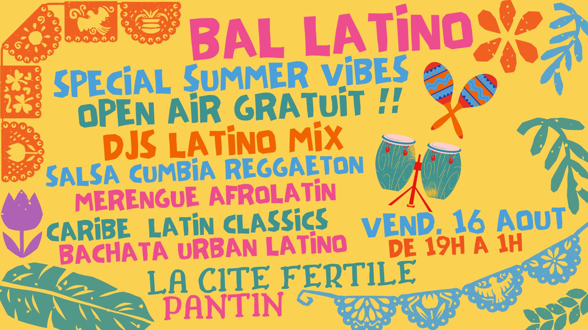 Bal Latino Spécial Summer Vibes Open Air Gratuit ! Cover