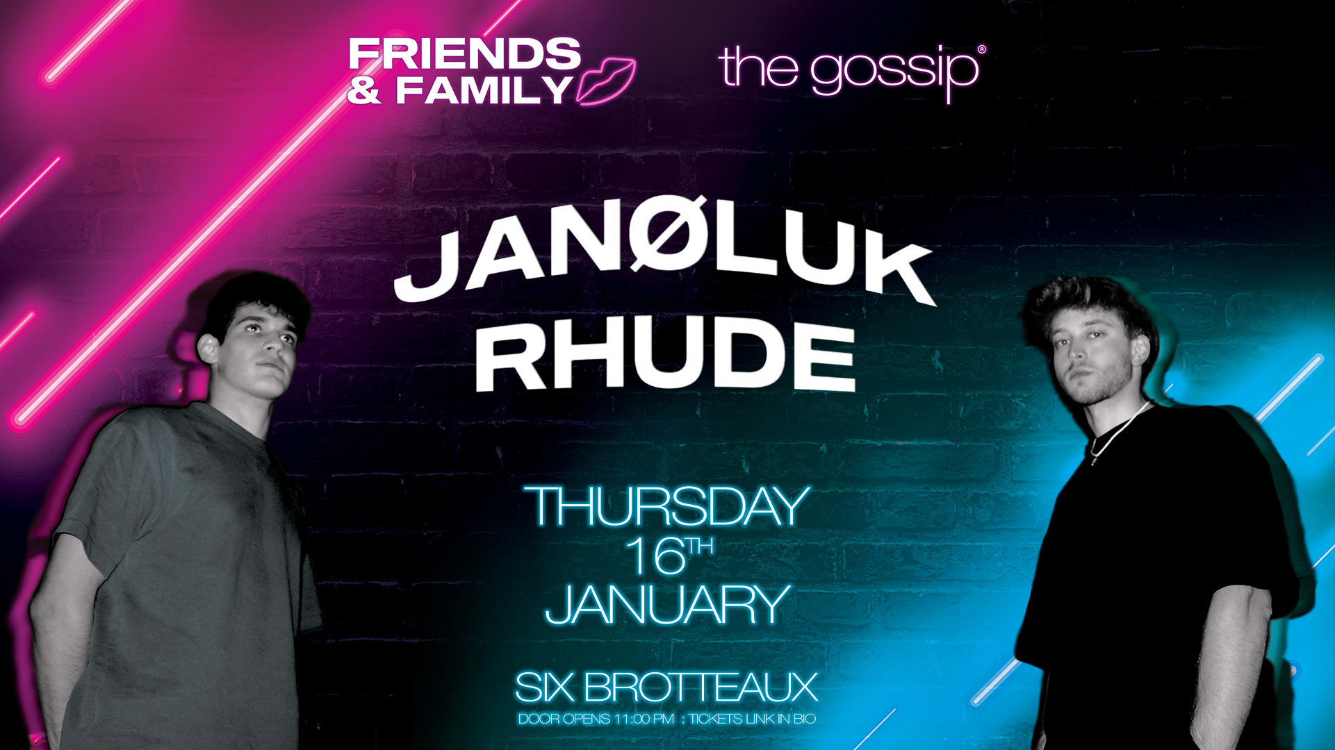 The Gossip X Friends And Family // Six Brotteaux Cover