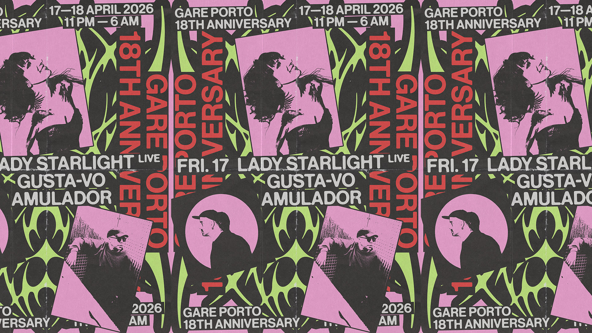 18th Anniversary W/ Lady Starlight Live, Gusta-Vo, Amulador Cover