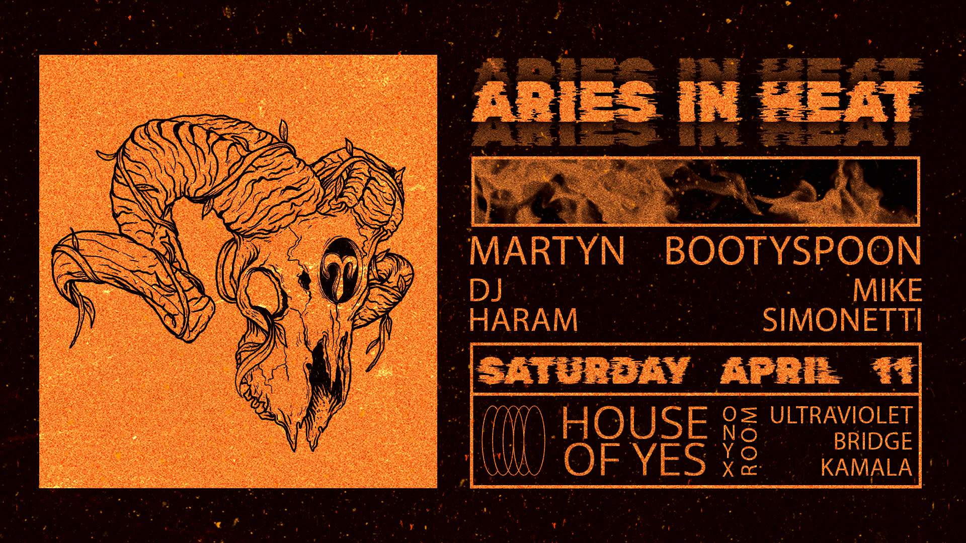 Aries In Heat: Martyn Bootyspoon • Dj Haram • Mike Simonetti Cover