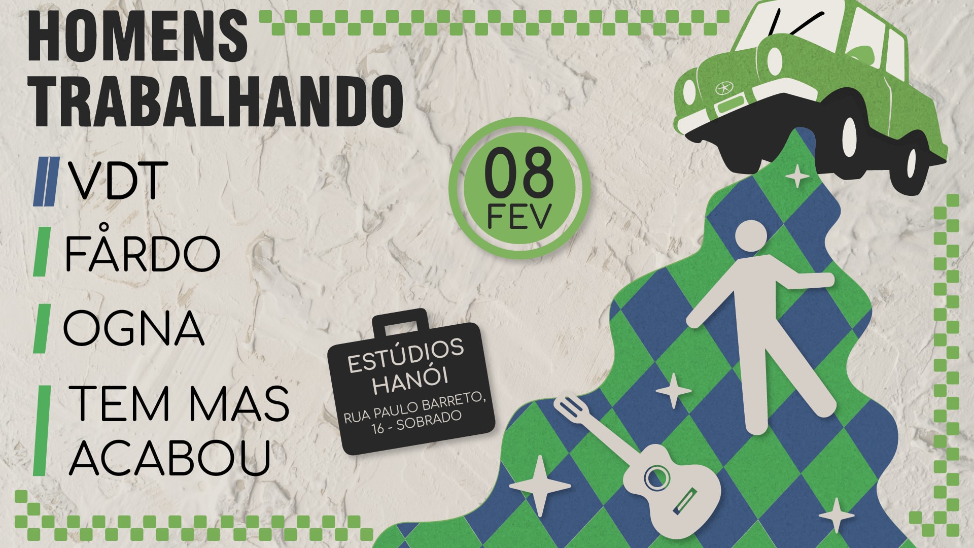 Vdt Tour Homens Trabalhando C/ Ogna, Fårdo E Tem Mas Acabou Cover