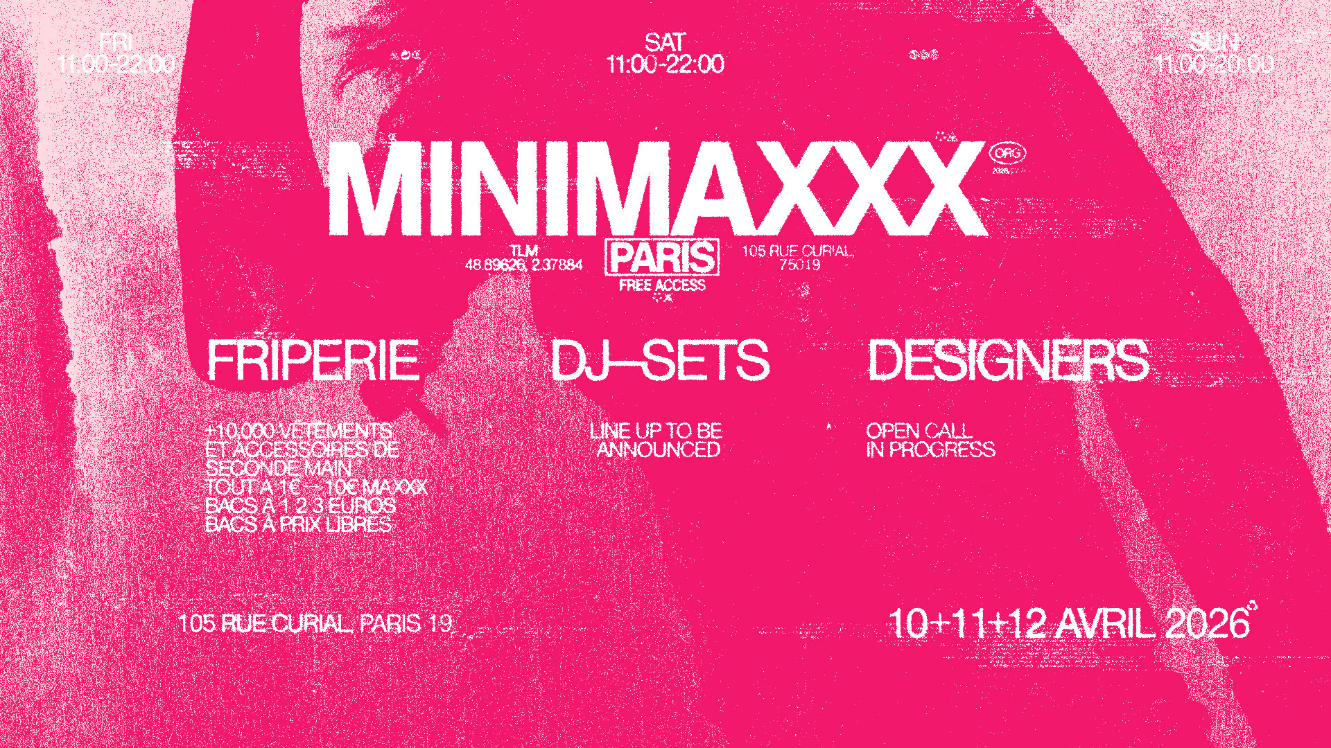 [Paris] Friperie + Dj-Sets + Designers Cover