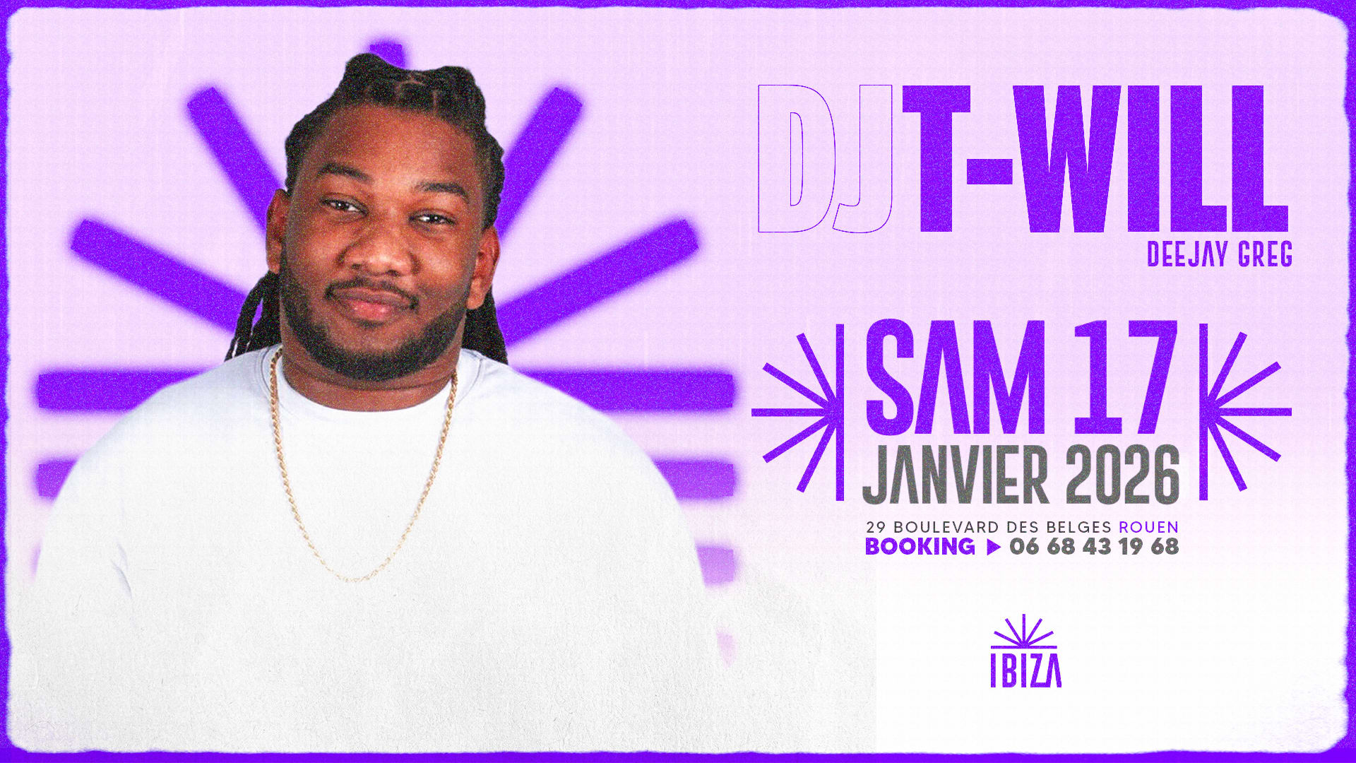 Dj T Will Samedi 17 Janvier 2026 Cover