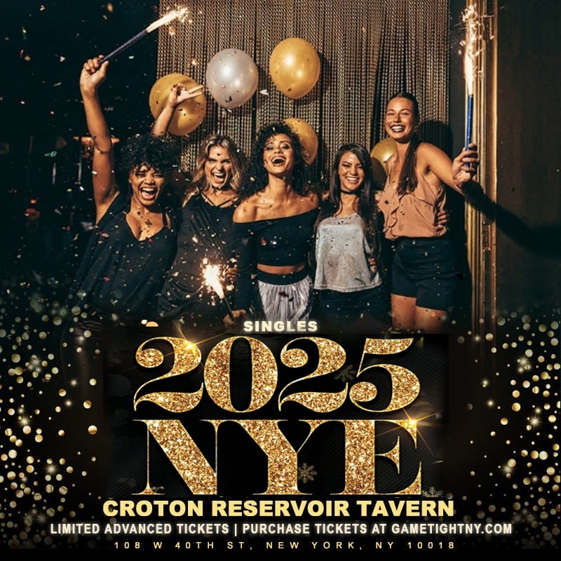 Croton Reservoir Tavern New Year's Eve Singles Party 2025 Cover