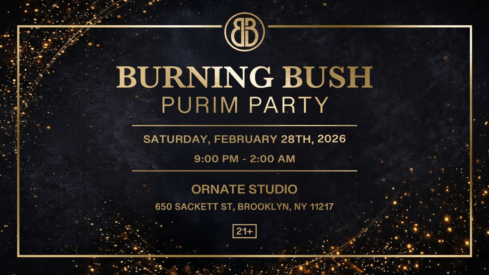 Burning Bush Purim Party Cover