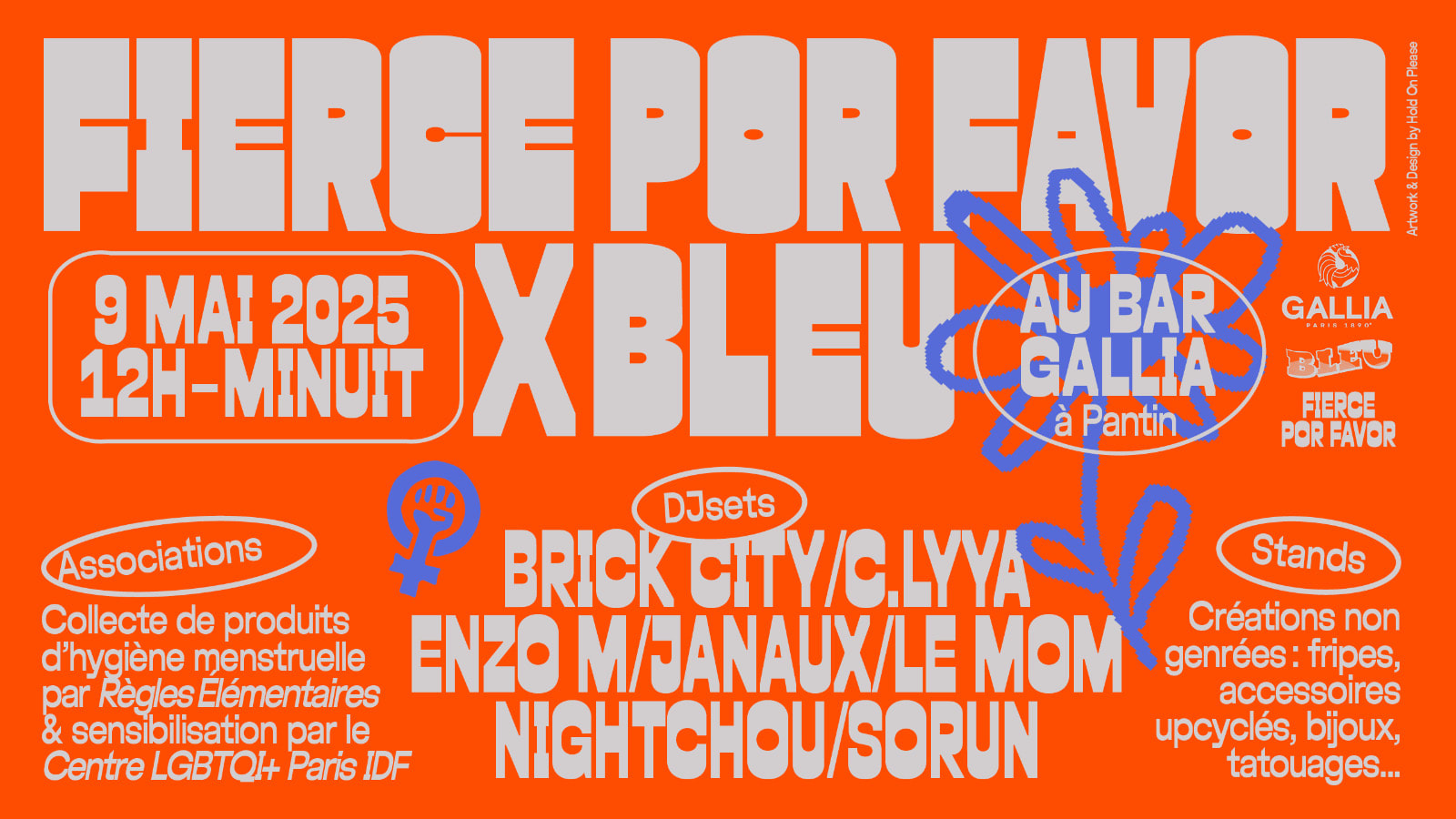 Fierce Por Favor X Bleu - Bar Gallia Cover