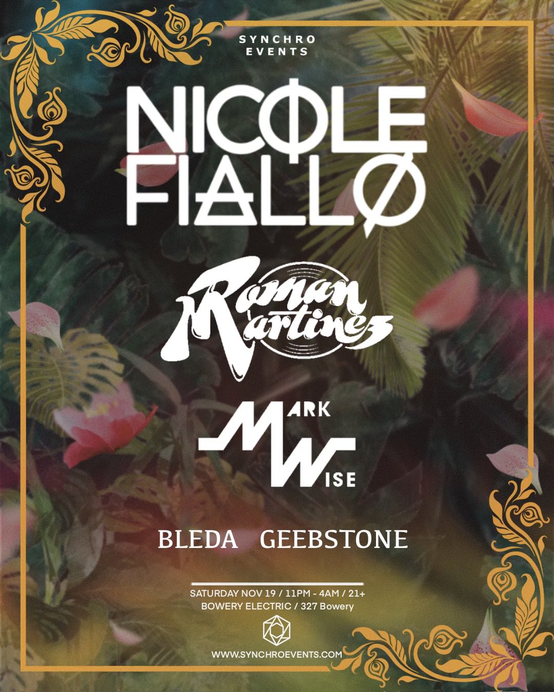 Synchro Events Presents Nicole Fiallo Cover