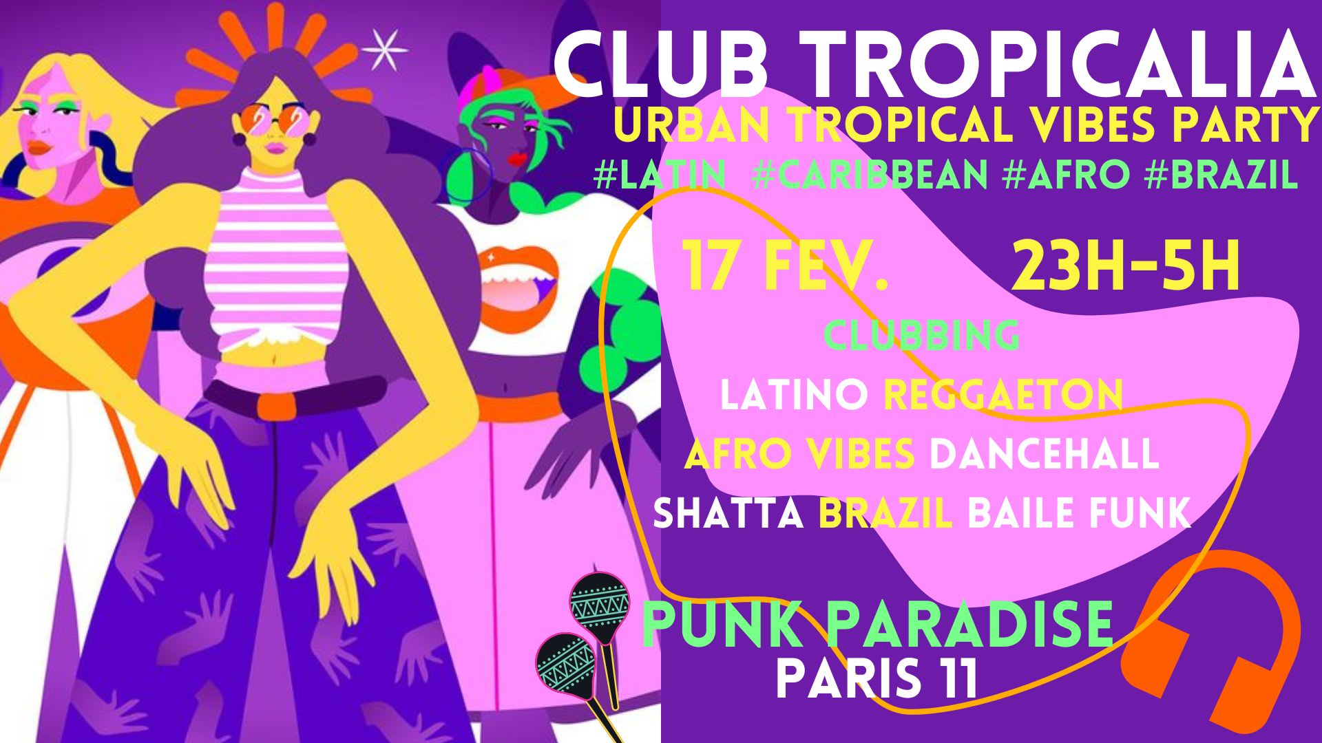 Club Tropicalia 17/2 ~ Latin, Afro, Caribbean, Brazil Party! Cover