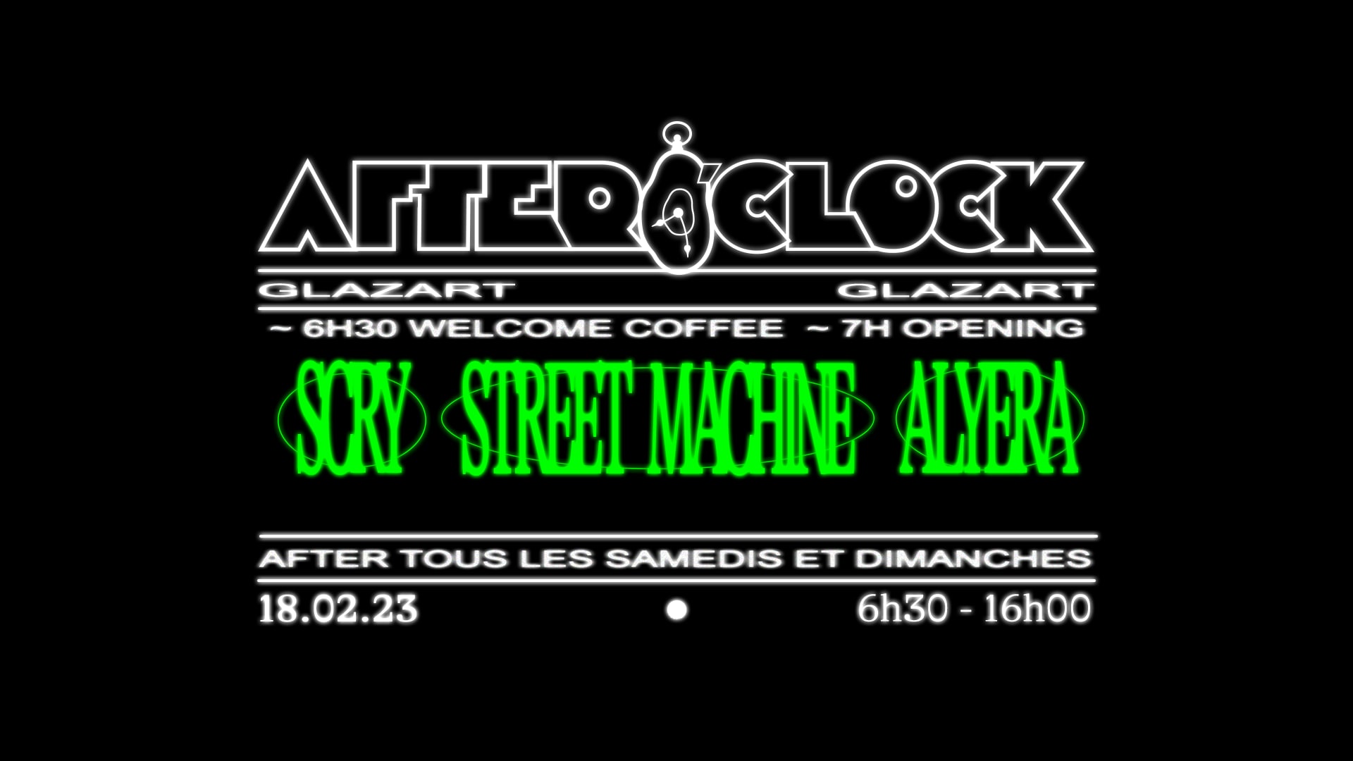 After O'clock : Alyera, Scry, Street Machine Cover