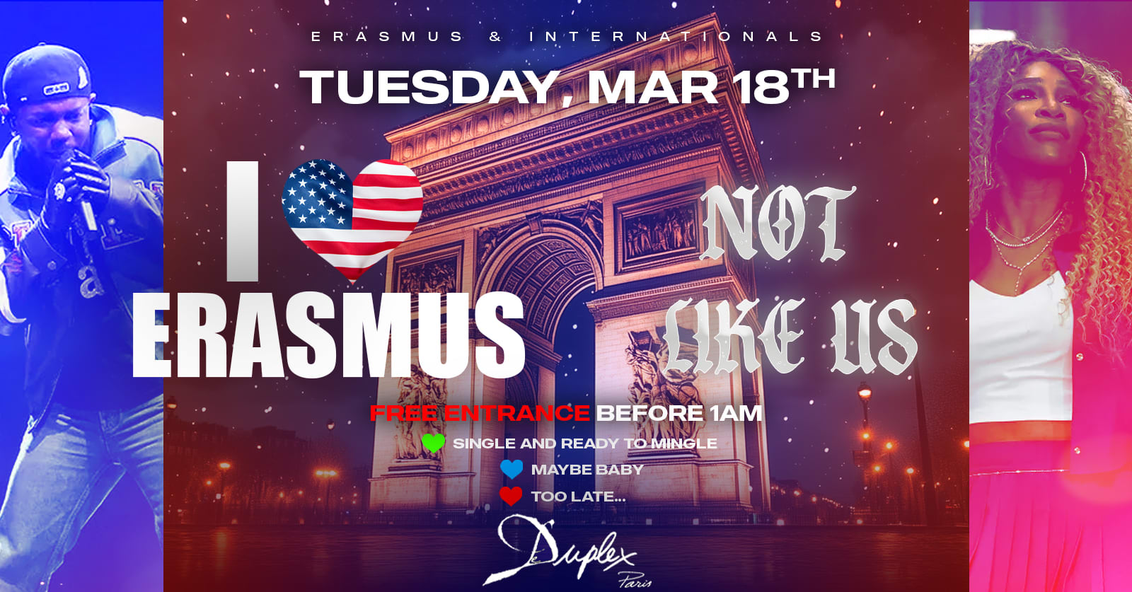 I Love Erasmus - Not Like Us Cover
