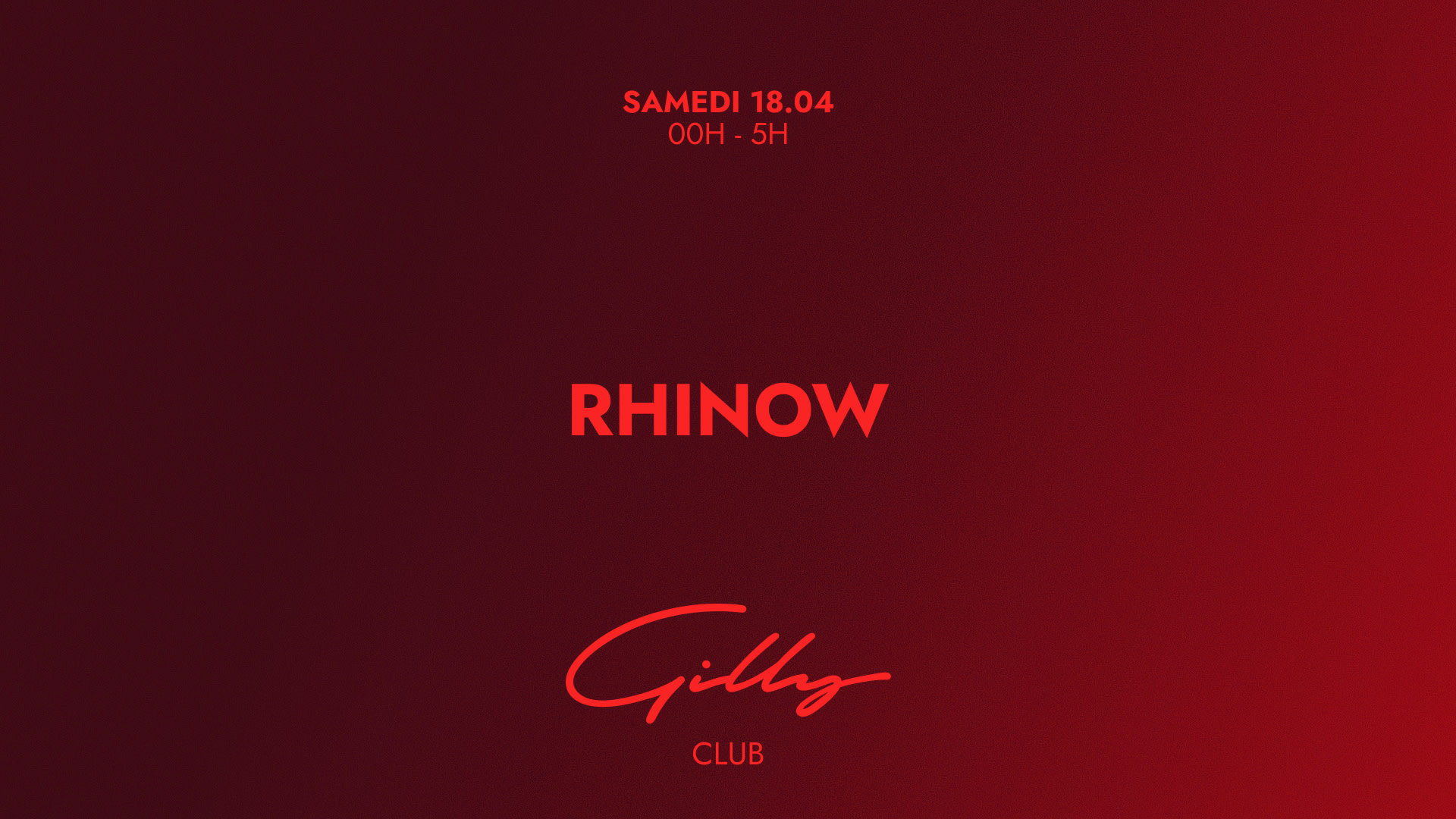 Rhinow X Gilly Club Cover