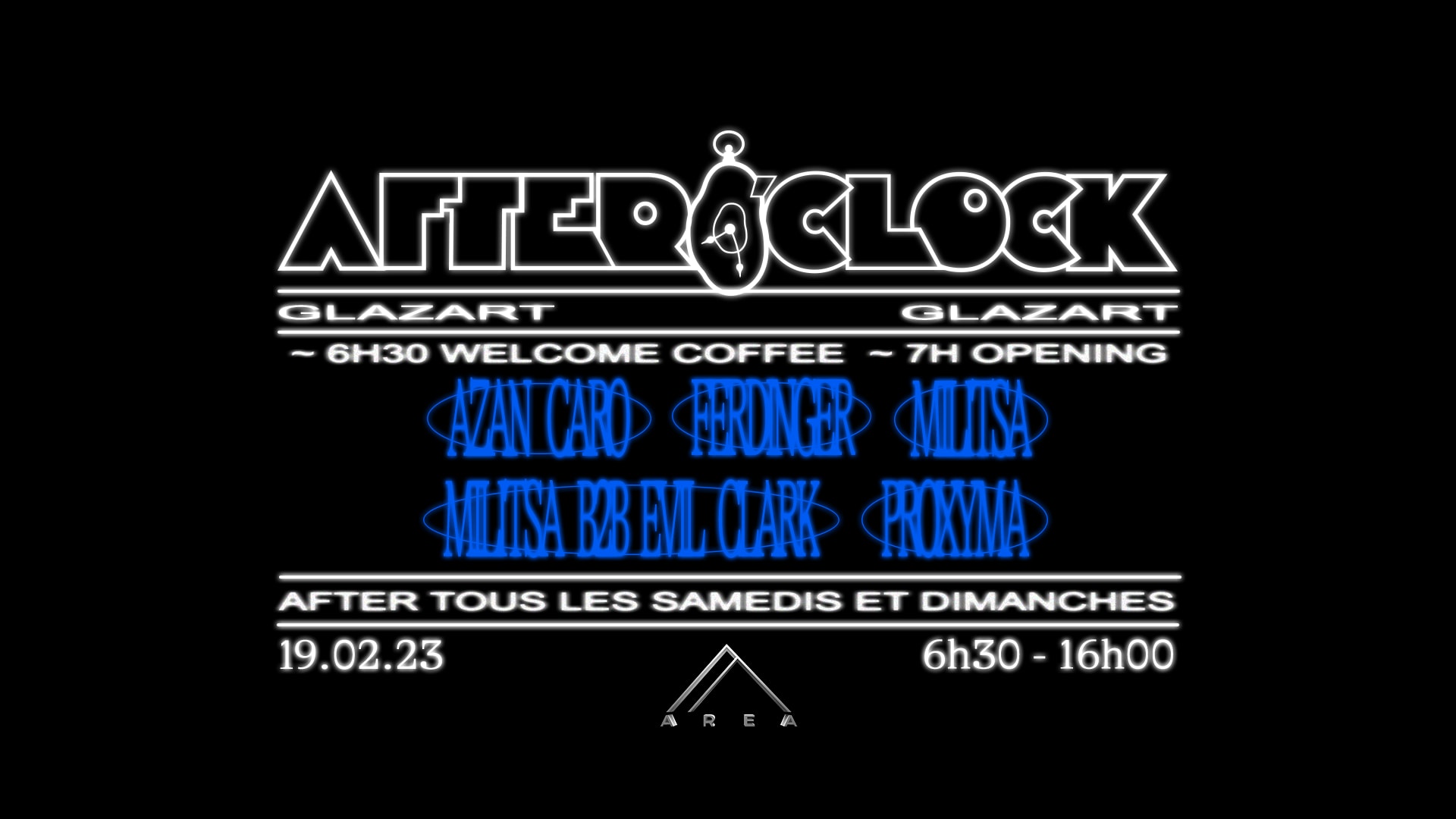 After O'clock X Area : Azan Caro, Ferdinger, Proxyma & More Cover