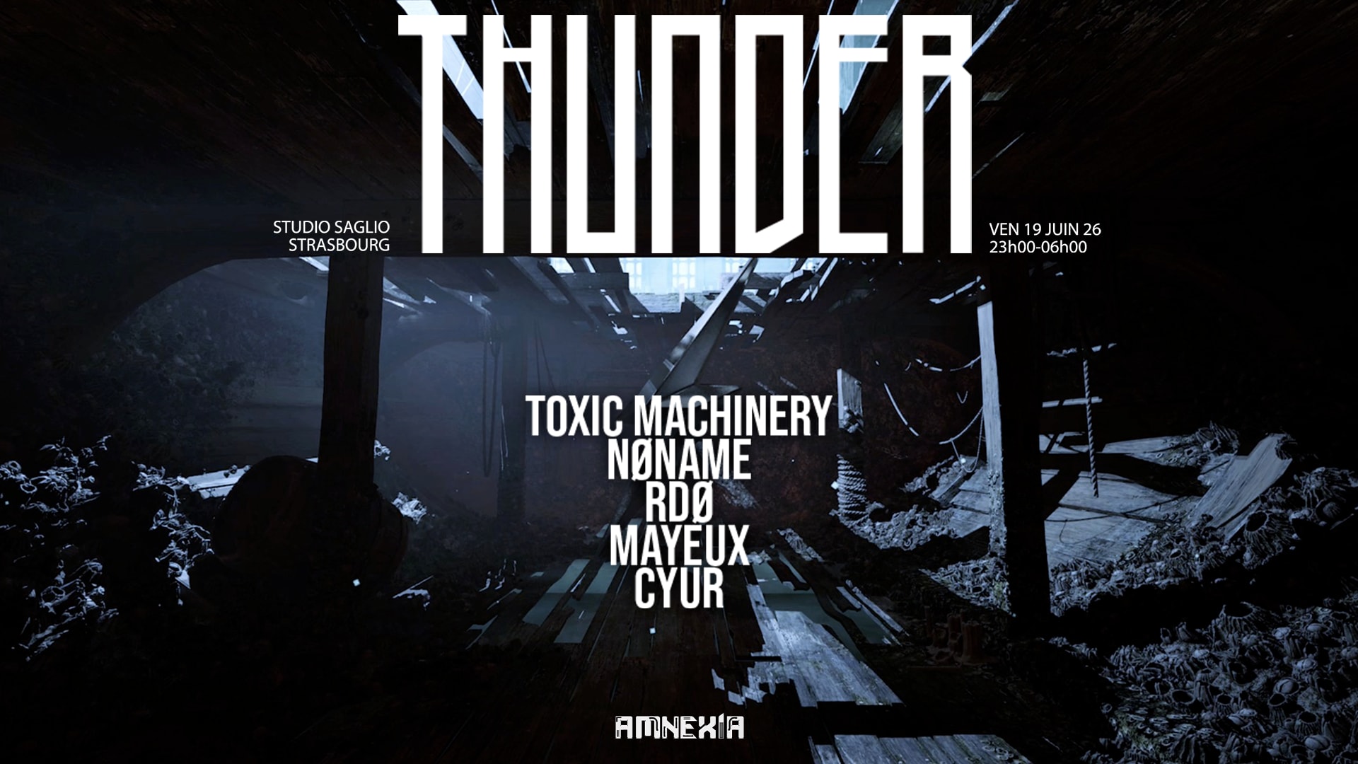 Thunder X Studio Saglio : Toxic Machinery, Nøname, Rdø Cover