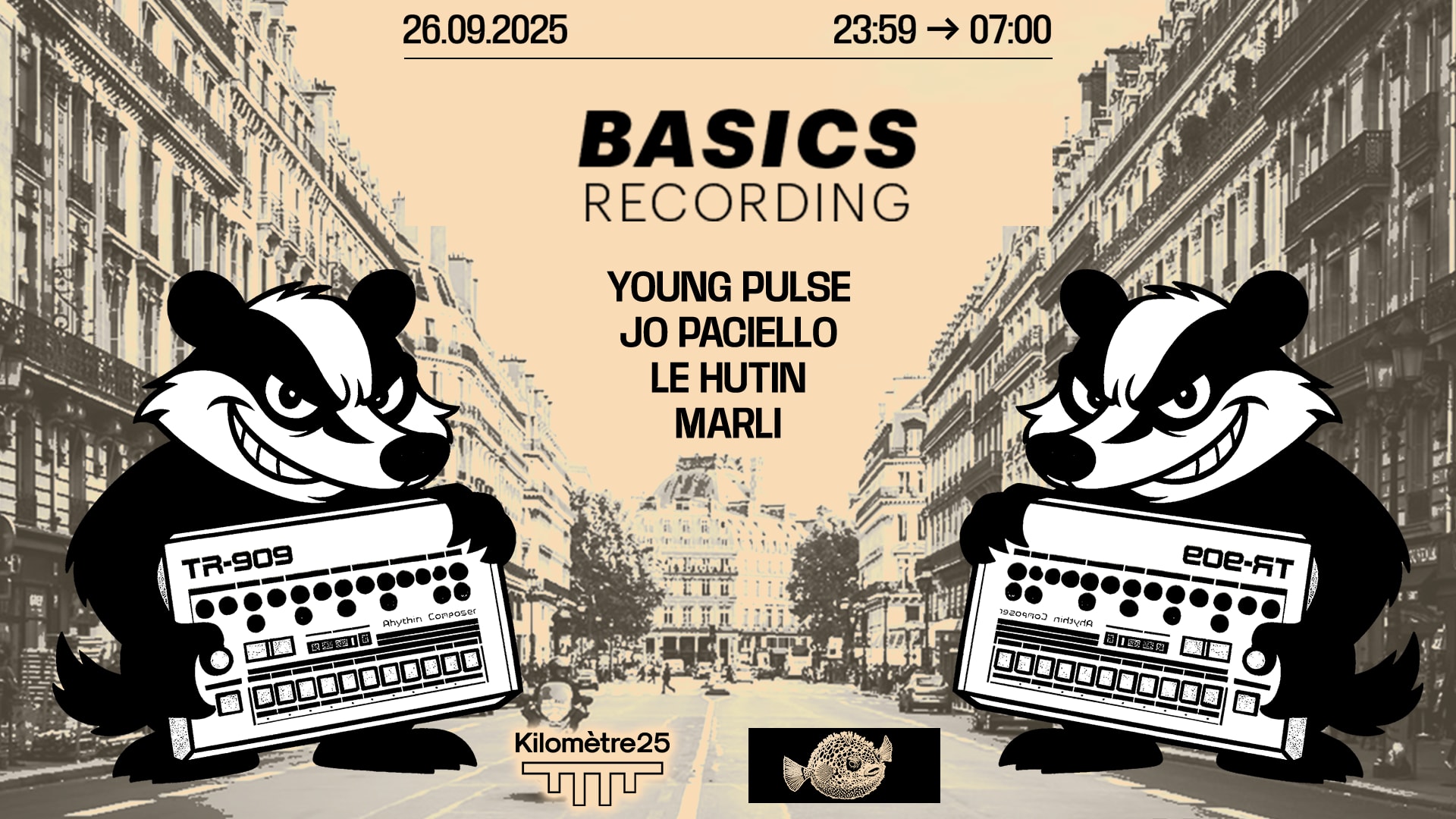 Basics Recording : Jo Paciello, Young Pulse, Le Hutin, Marli Cover