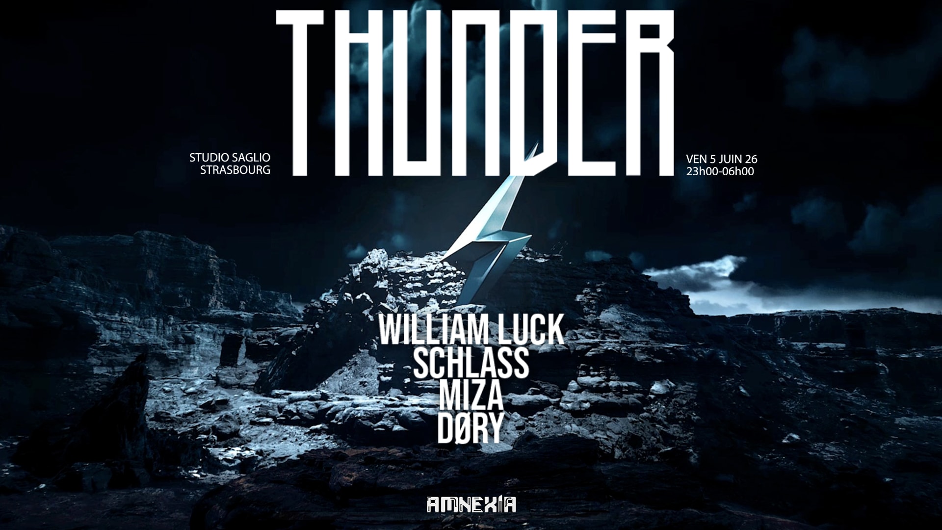 Thunder X Studio Saglio : William Luck, Schlass, Miza, Døry Cover