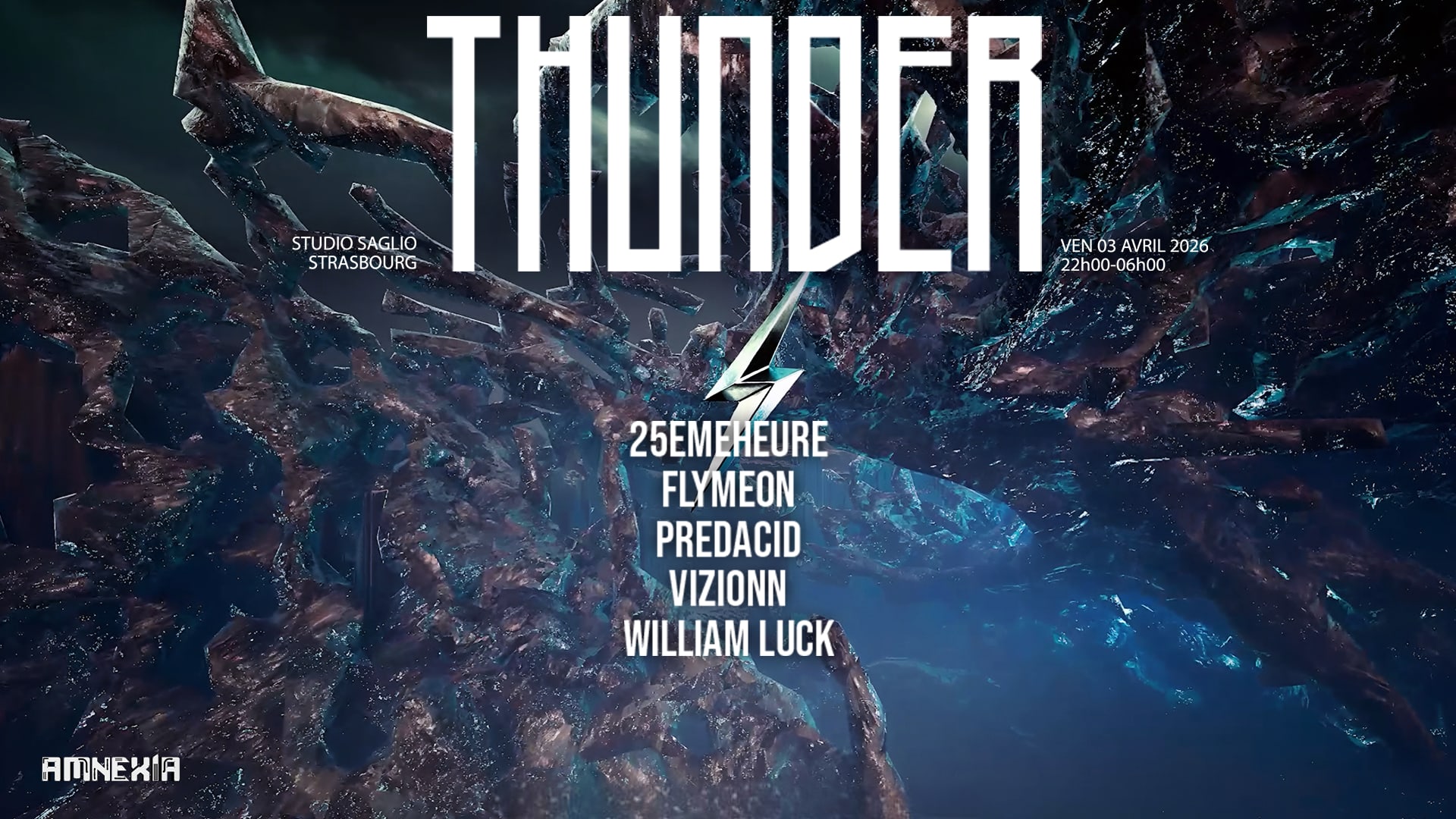 Thunder X Studio Saglio : Flymeon, William Luck, 25emeheure Cover