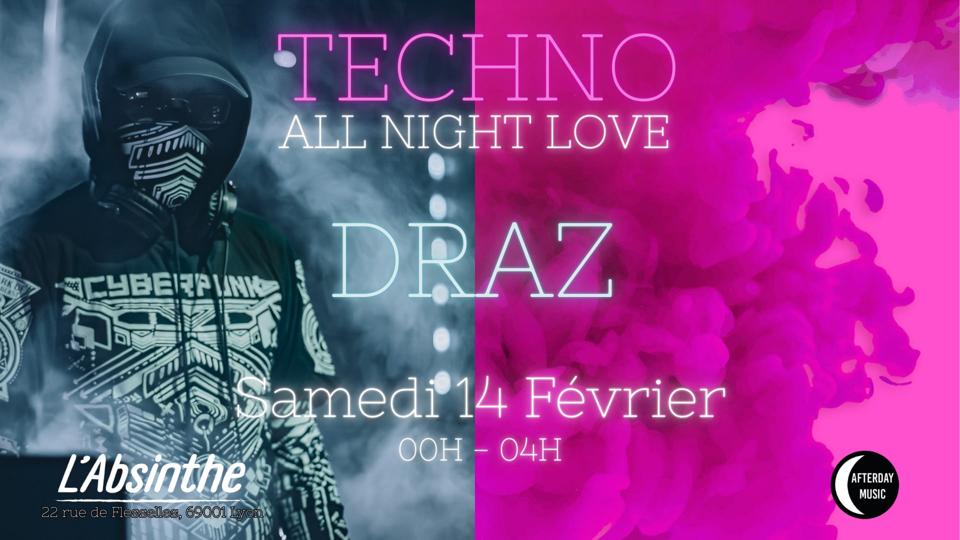 Techno All Night Love - Draz - Absinthe Cover