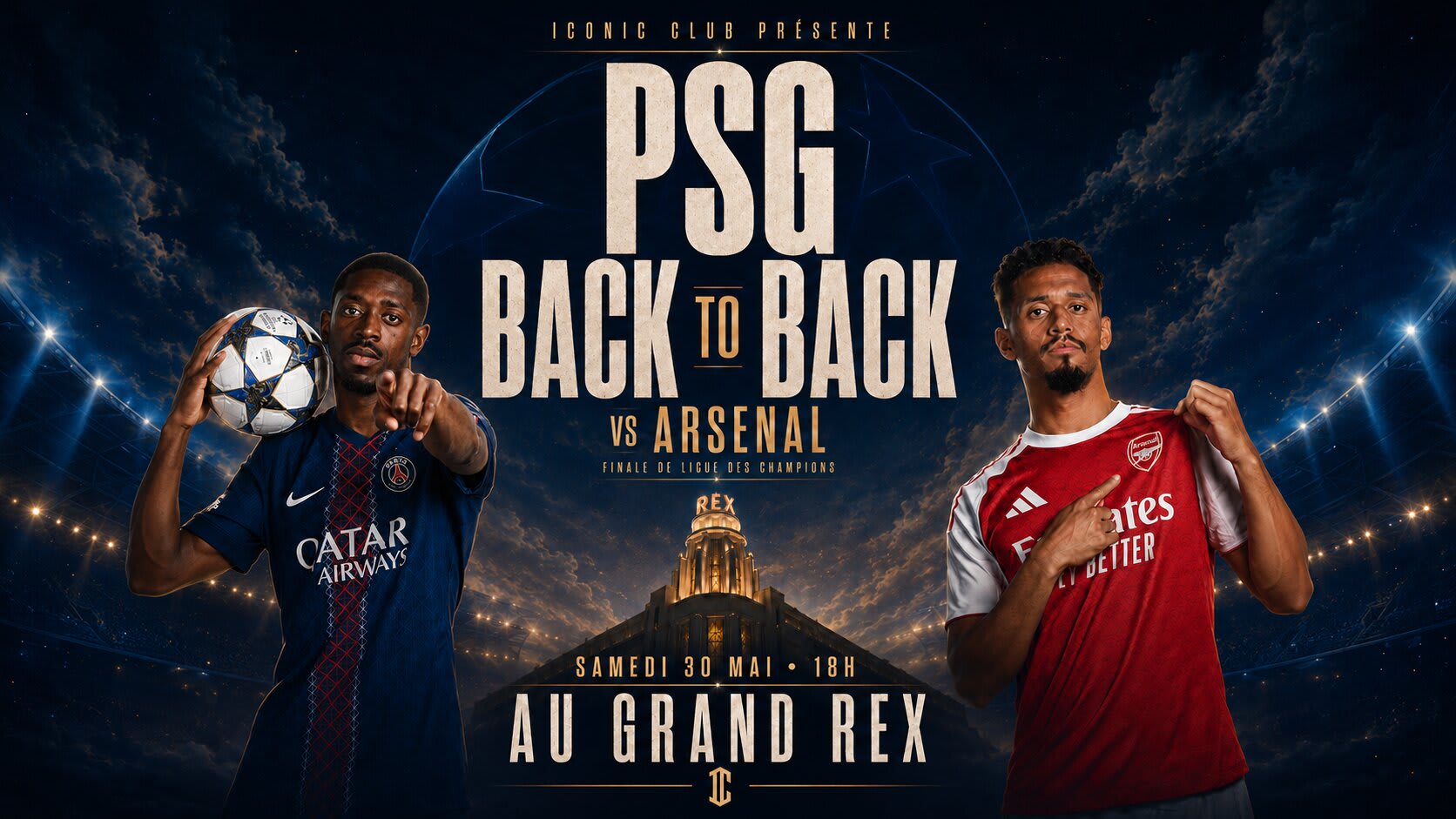 Finale Ligue Des Champions Au Grand Rex - Psg Vs Arsenal Cover