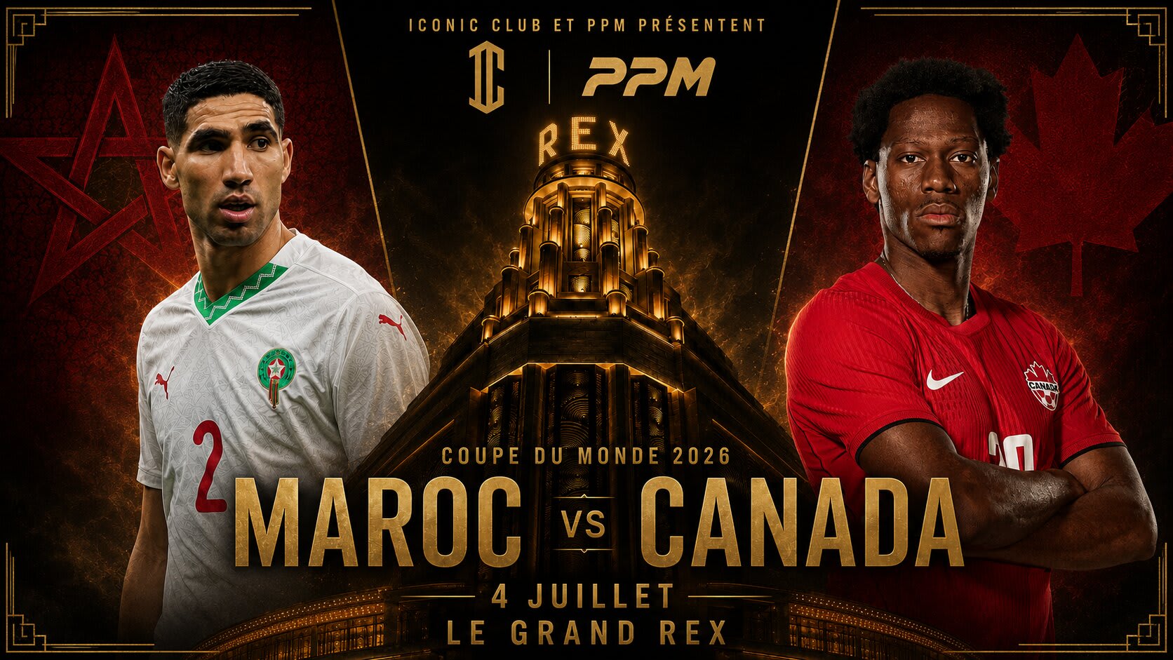 Maroc Vs Canada - Coupe Du Monde Au Grand Rex Cover