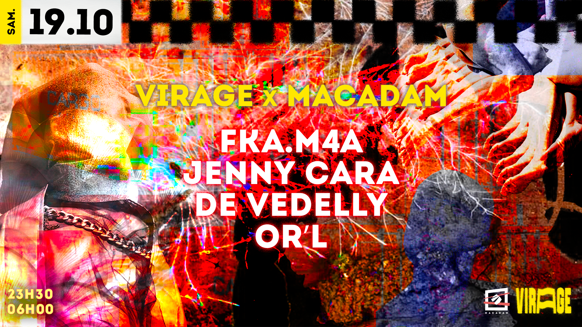 Virage Présente : Fka.M4a, Jenny Cara, De Vedelly Cover