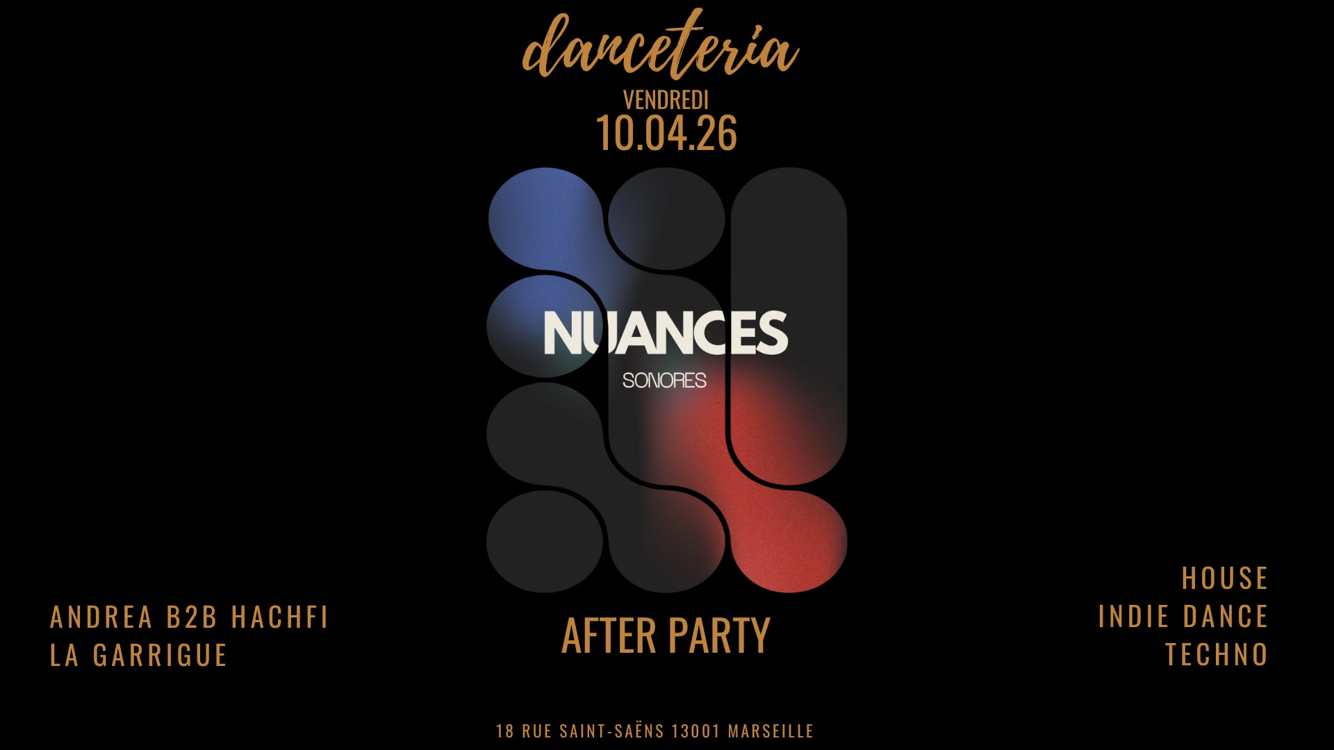 Nuances Sonores (After Party) @ Danceteria Cover