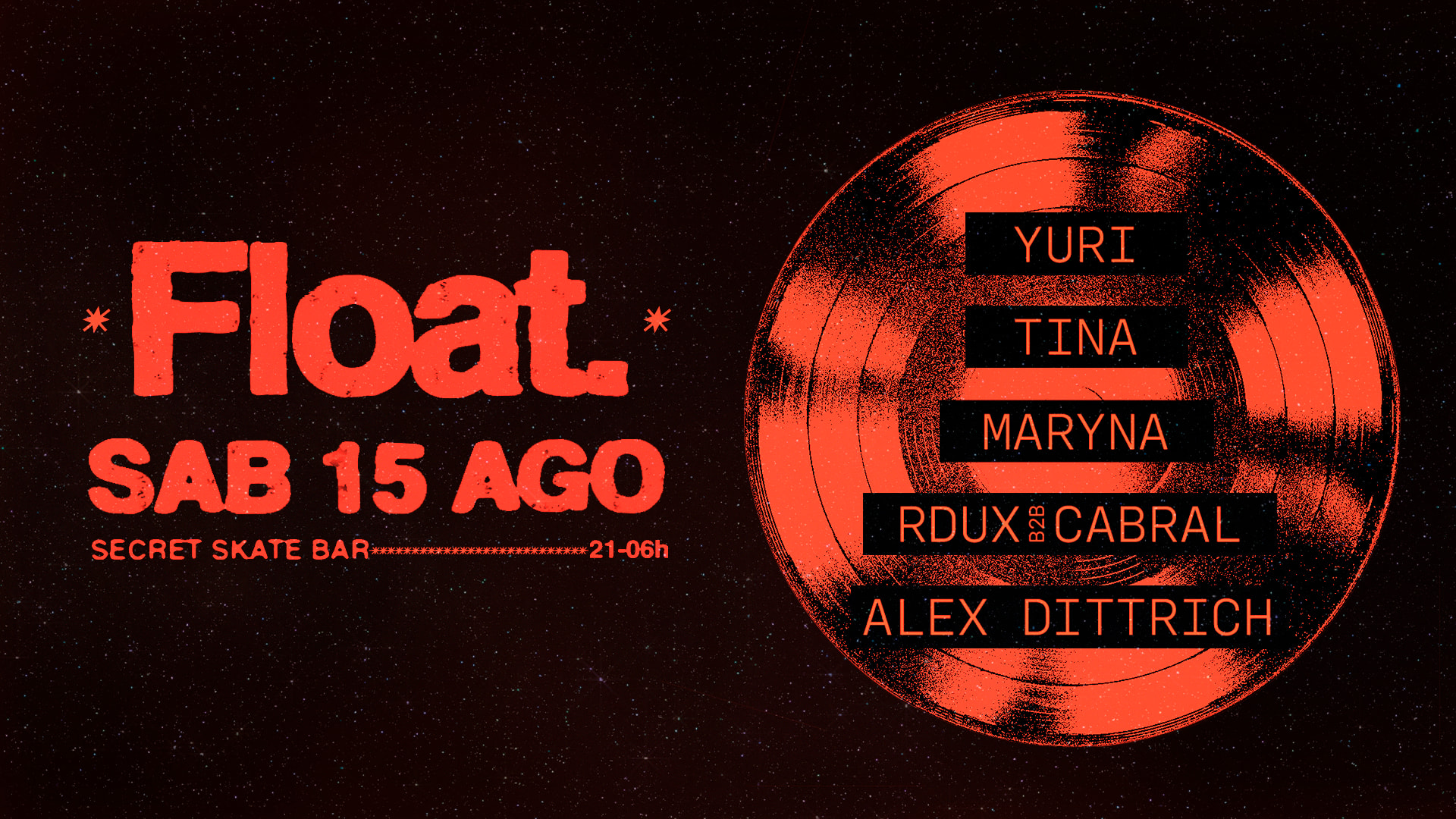 Float - 15/08 - Secret Skate Bar Cover