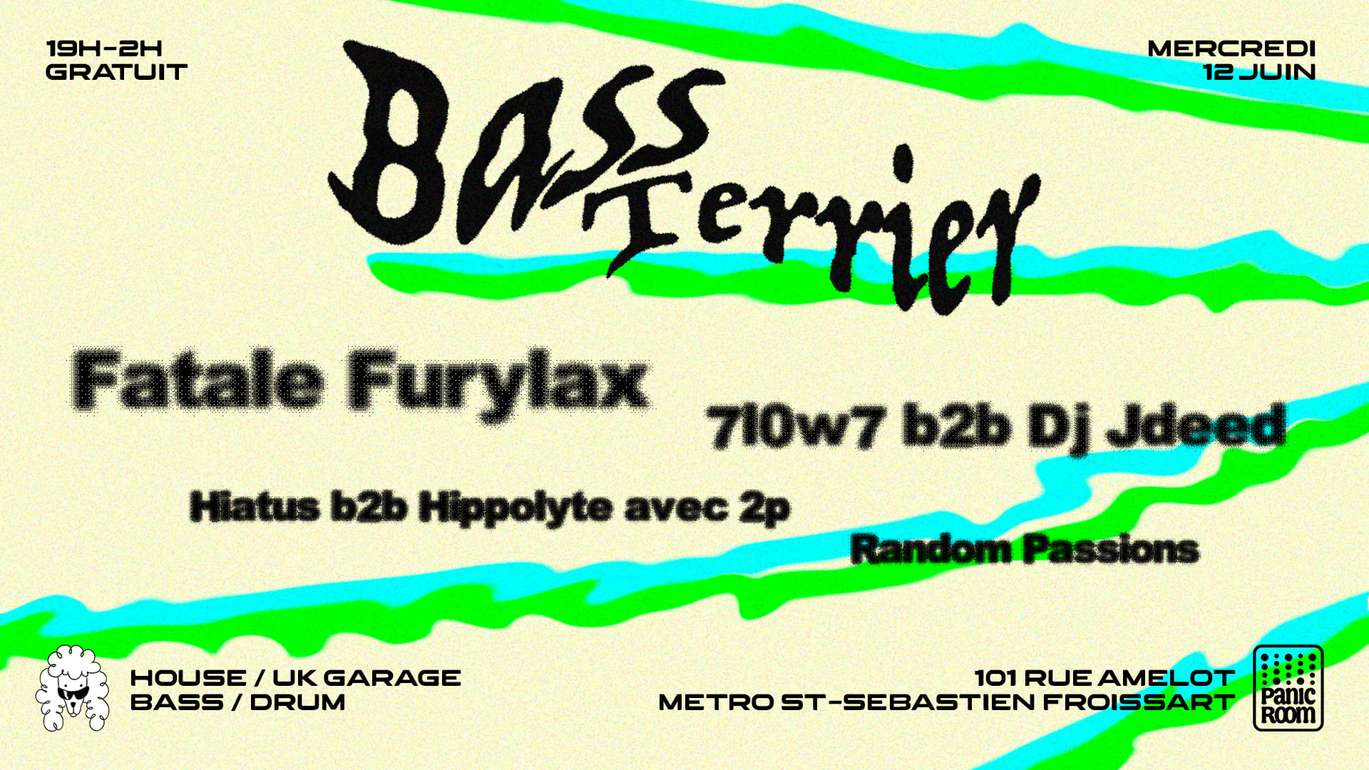 Bass Terrier - À La Niche X Panic Room Cover