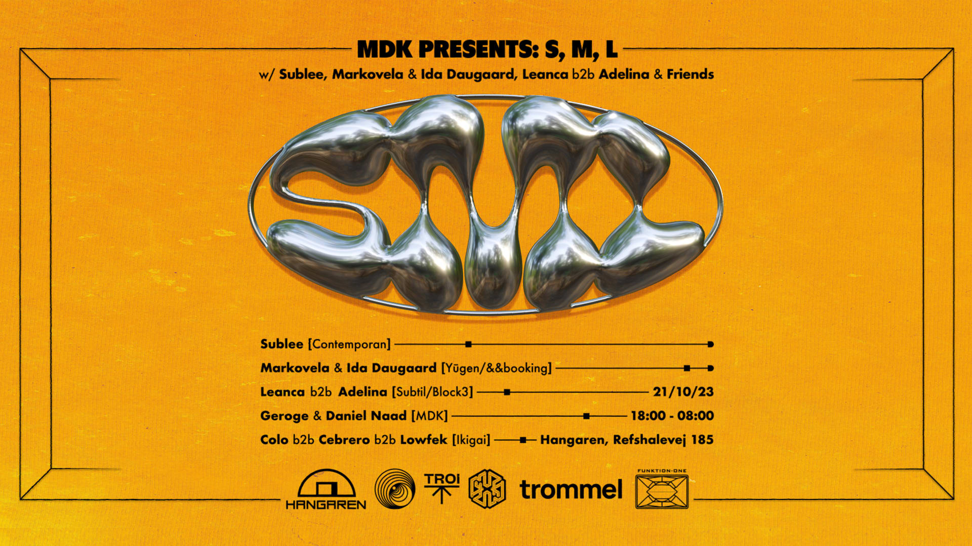 Mdk Presents: S, M, L Cover