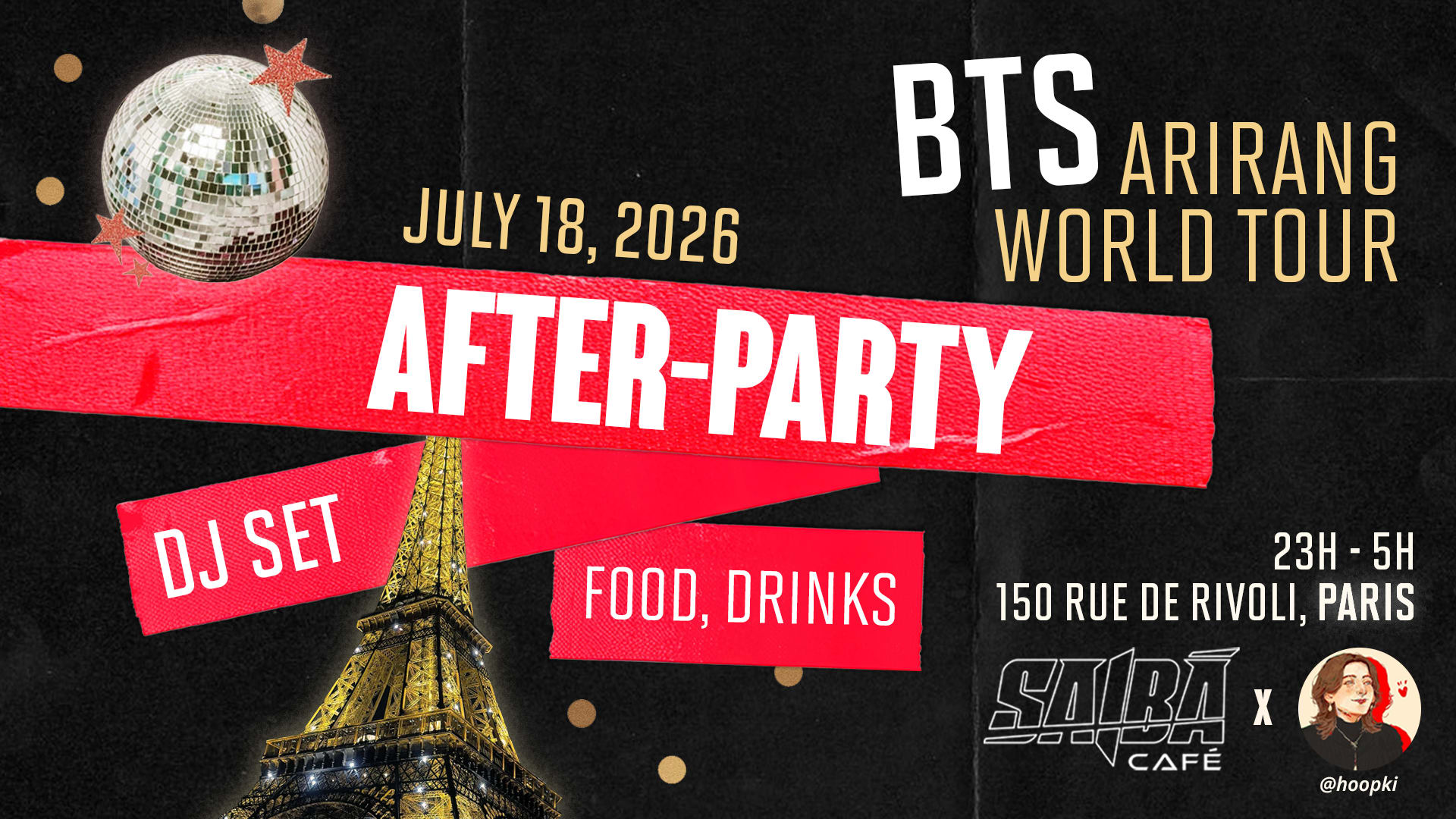 Arirang Paris After-Concert Party Cover