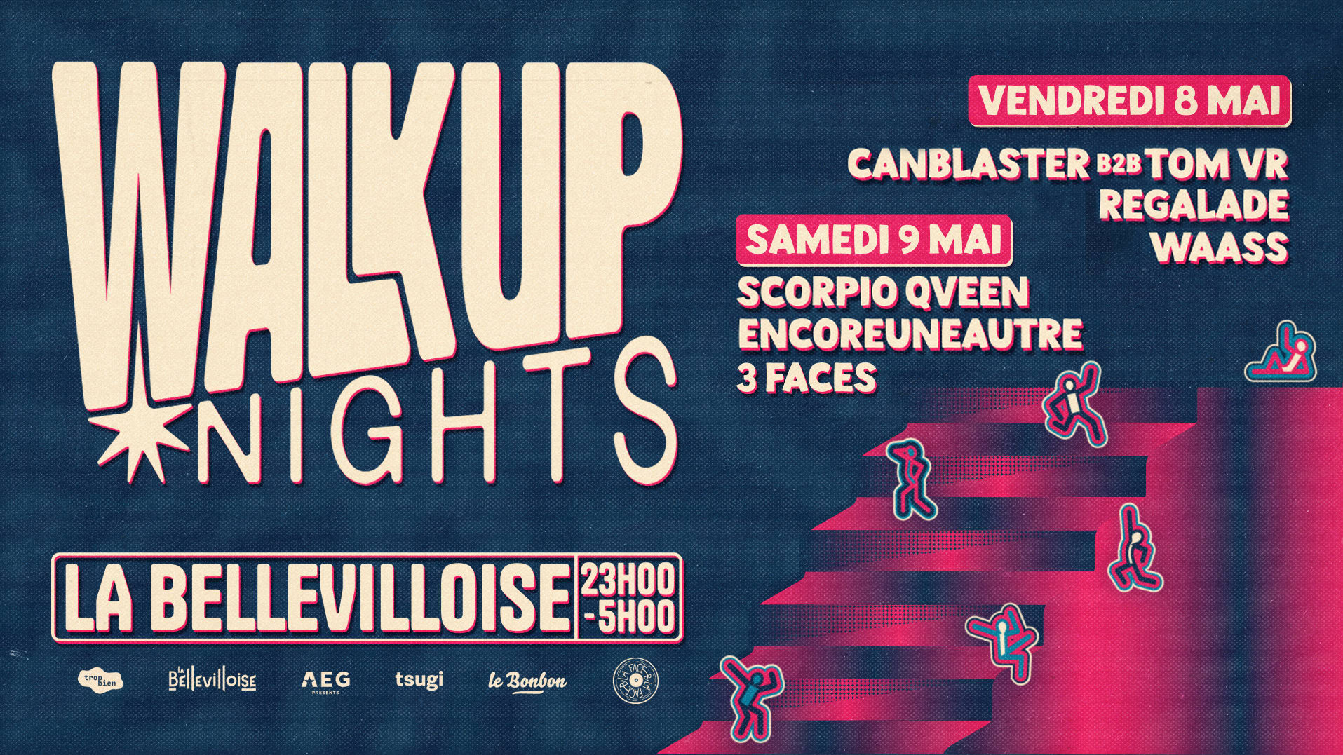 Walk Up Nights | 8 & 9 Mai 2026 Cover