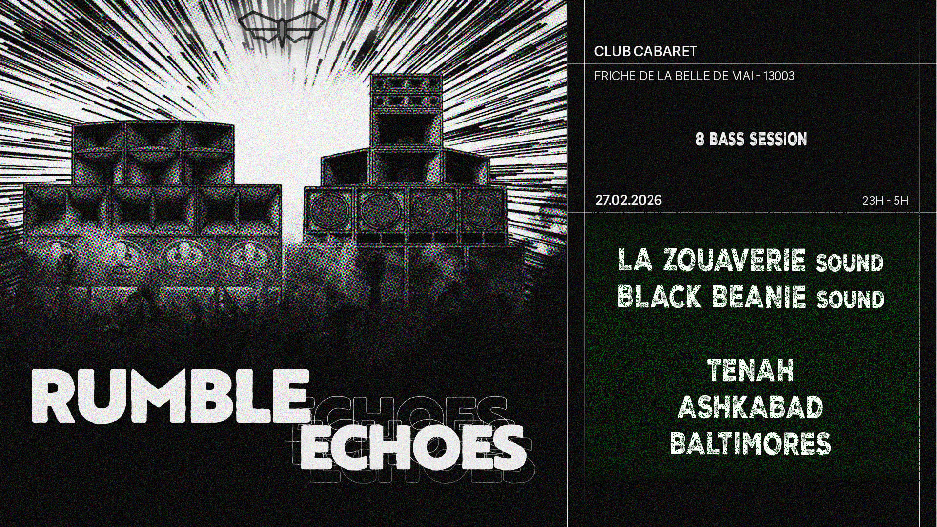 27/02 | Club Cabaret X La Zouaverie Link Black Beanie Dub Cover