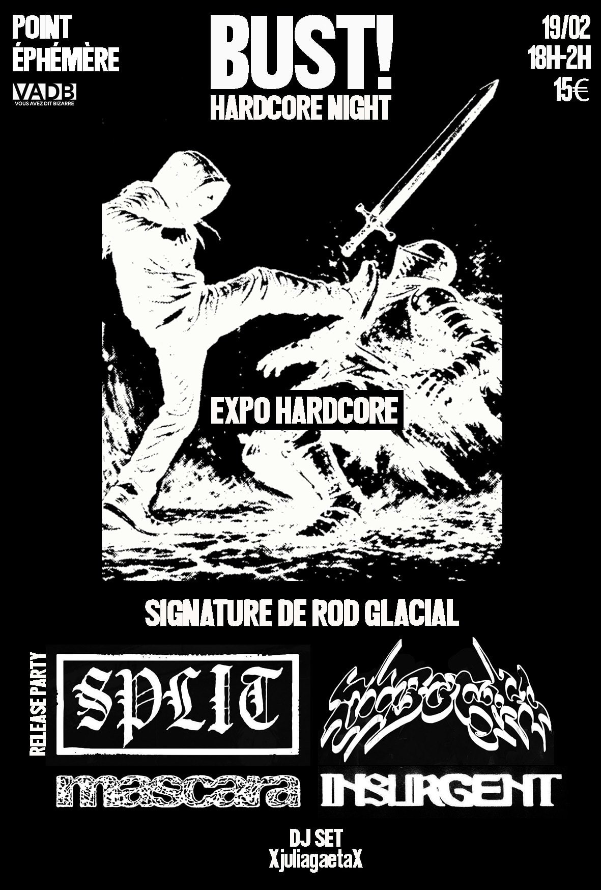 Bust! Hardcore Night Cover