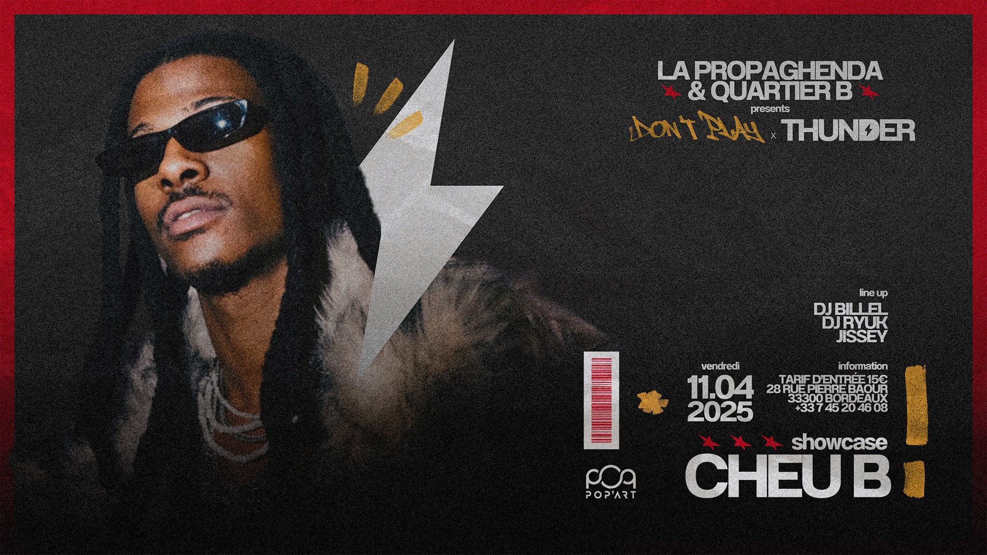 La Propaghenda X Quartier B | Showcase De Cheu B | Pop’Art Cover