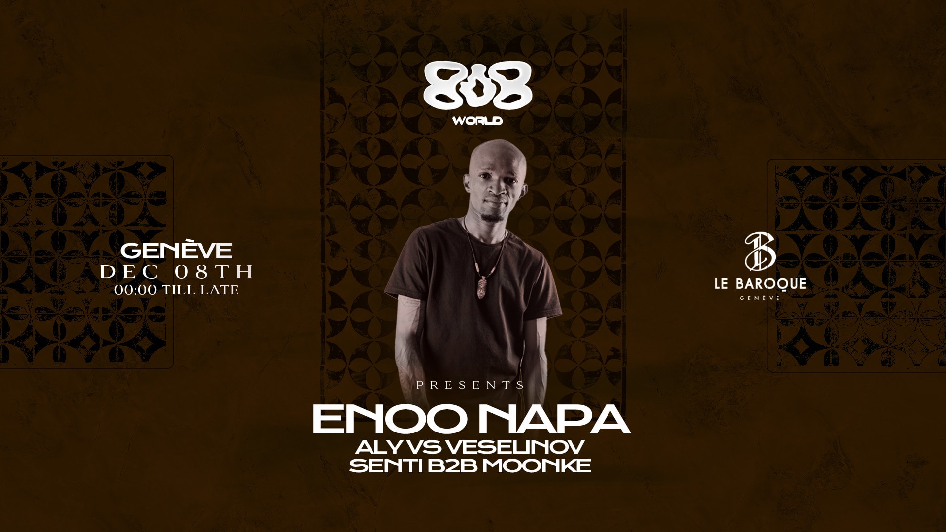 808 Geneva : Enoo Napa, Aly Vs Veselinov, Senti B2b Moonke Cover