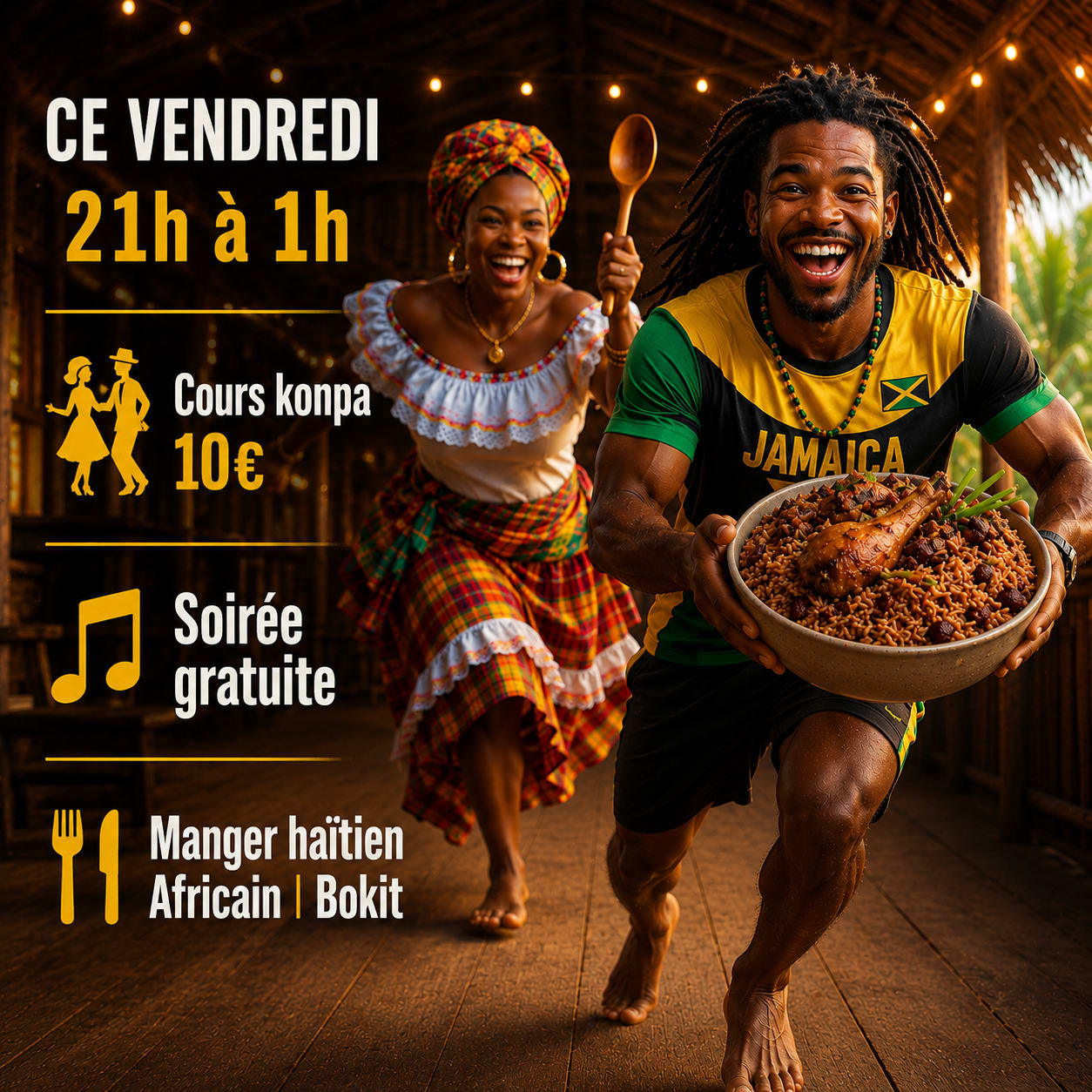 Soirée Antillaise Konpa Gratuite À Paris Cover