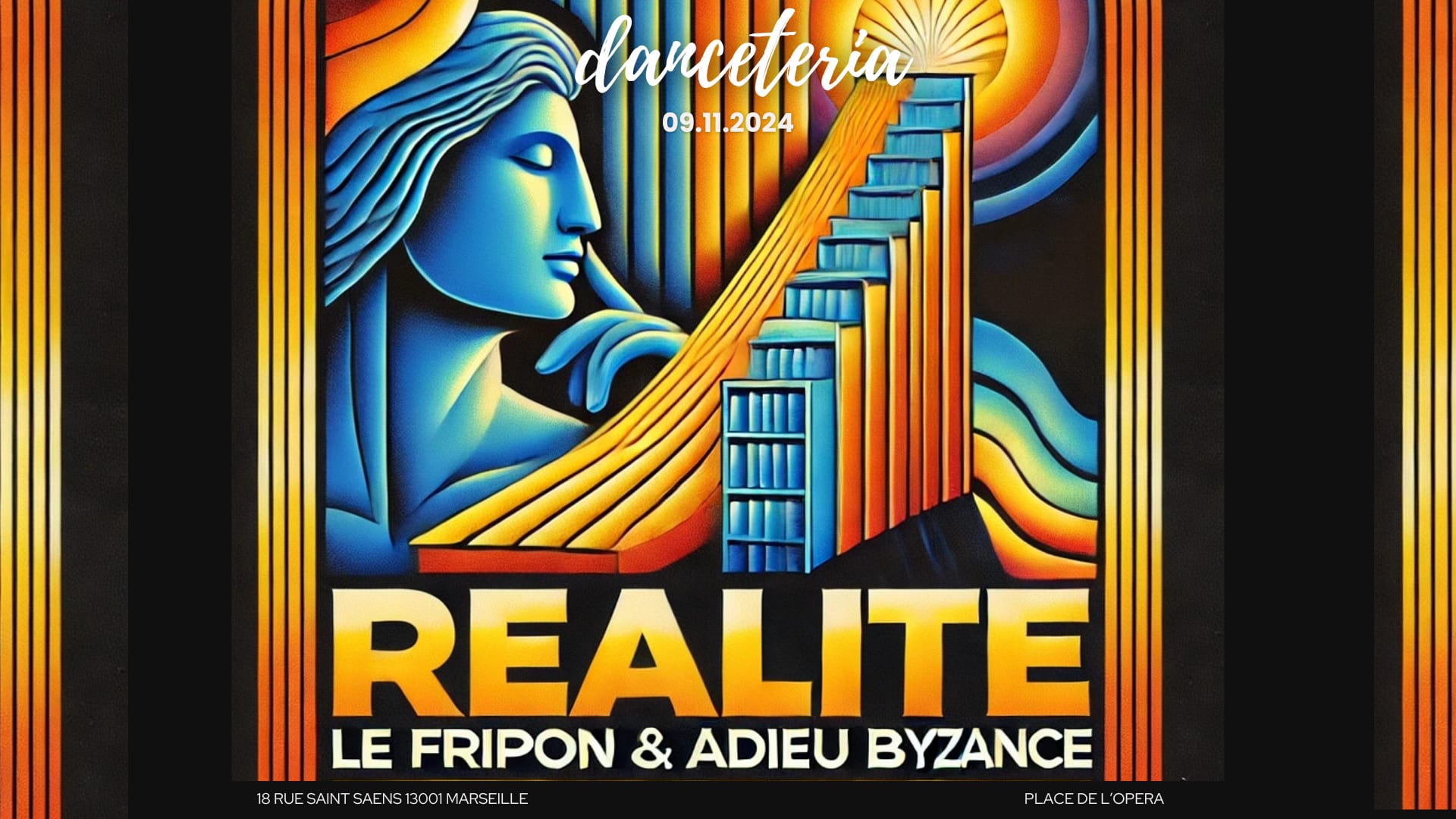 Discoteria Invite Realite (Le Fripon + Adieu Byzance) Cover