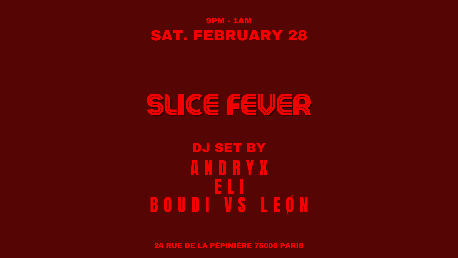 Eli & Friends @Slice Pizza Club Cover