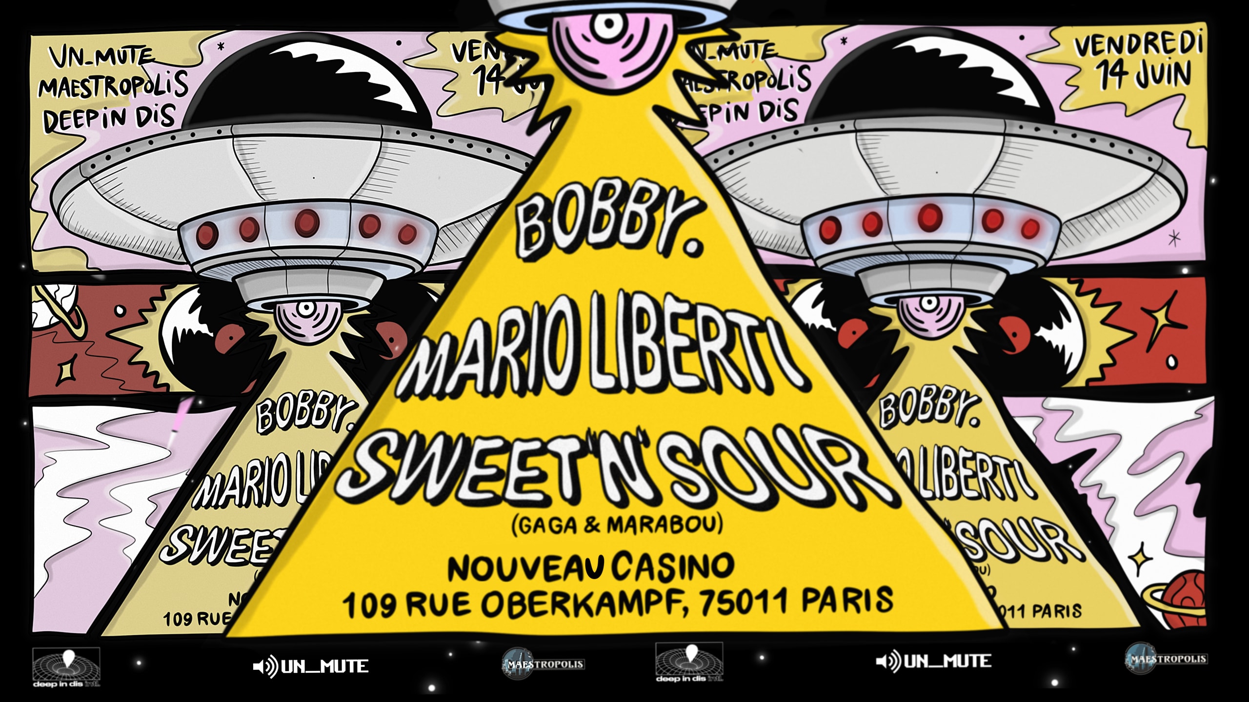 Un_Mute X Maestropolis X Deep In Dis Intl. - @Nouveau Casino Cover