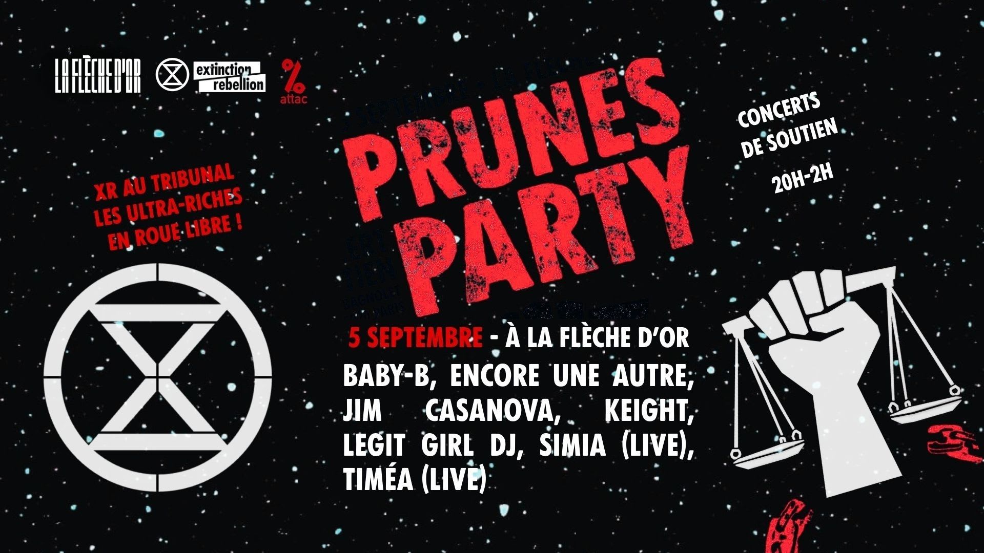Prunes Party Xr Au Tribunal, Les Ultrariches En Roue Libre Cover