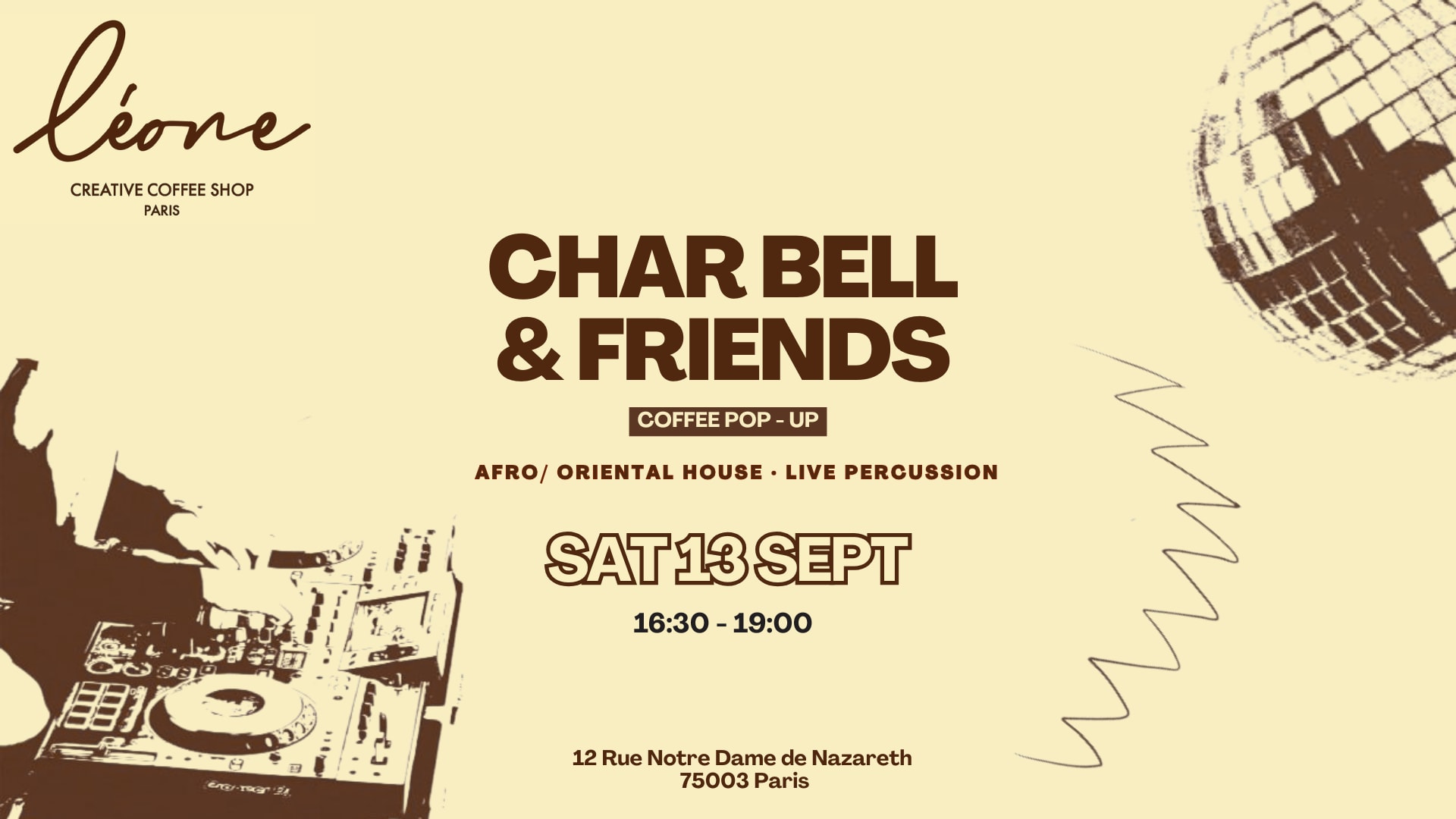 Coffee Pop-Up Paris: Char Bell & Friends X Léone Café Cover