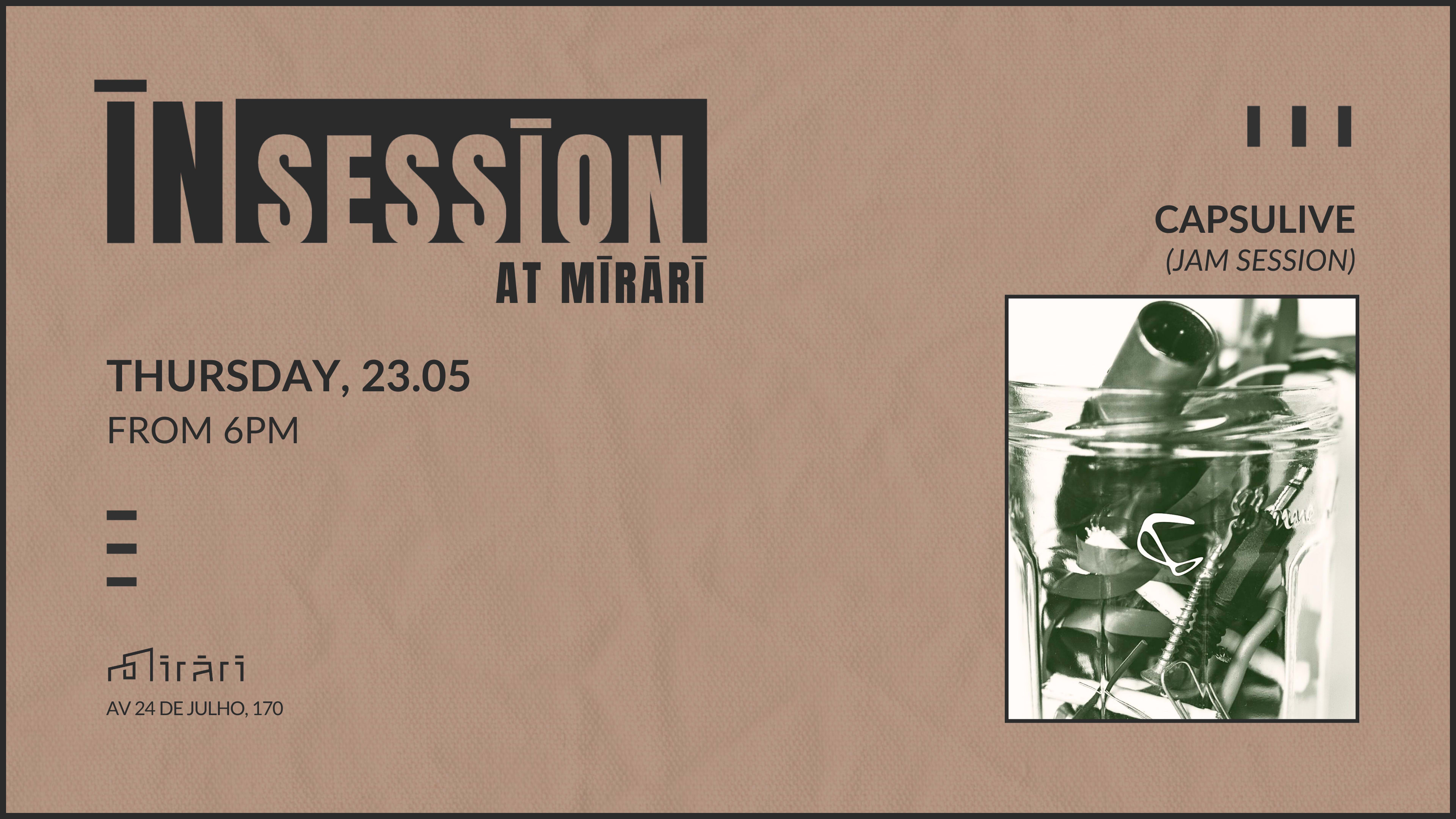Insession At Mirari: Capsulive Cover