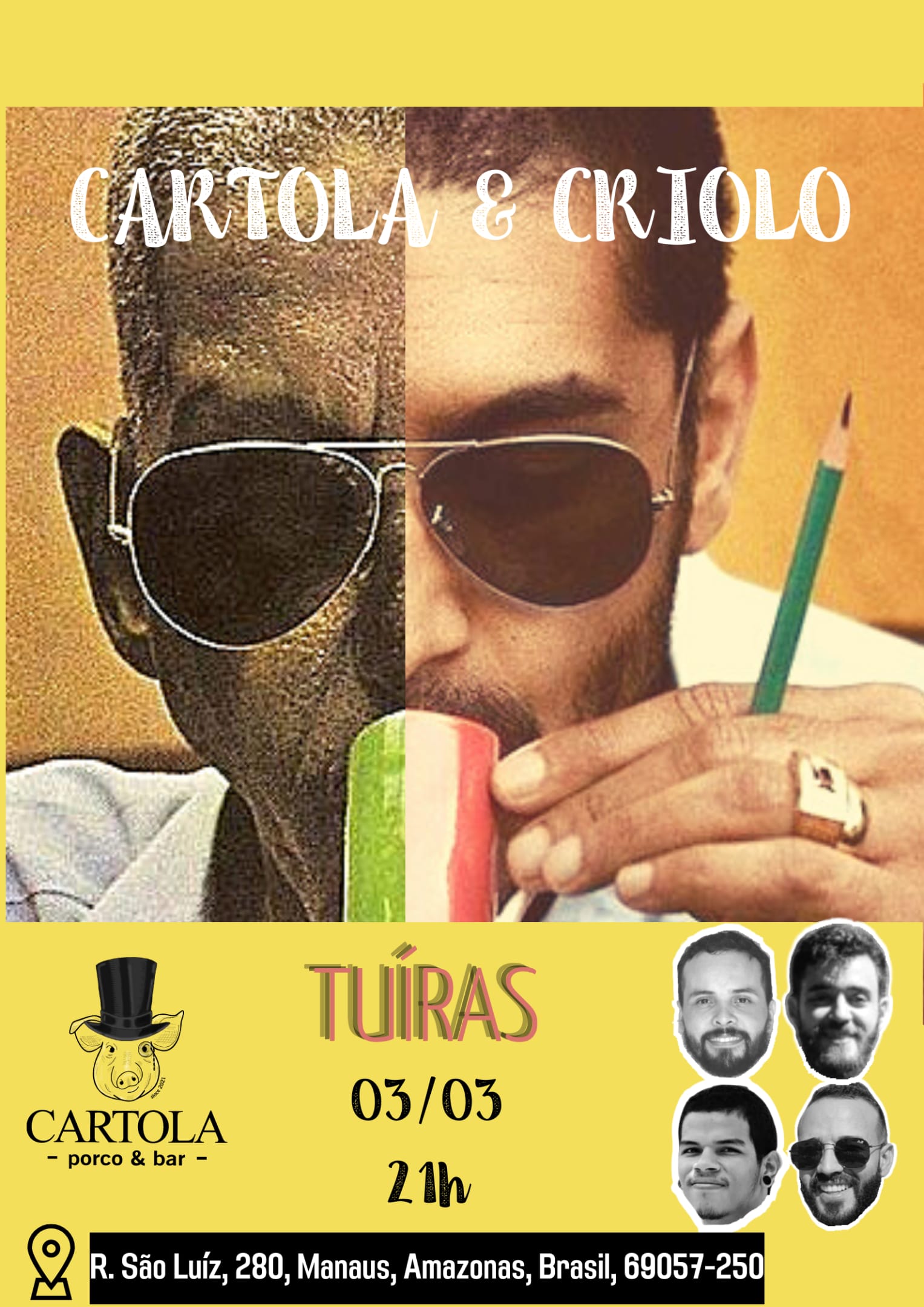 Especial Cartola E Criolo Aniversário Do Cartola Porco E Bar Cover