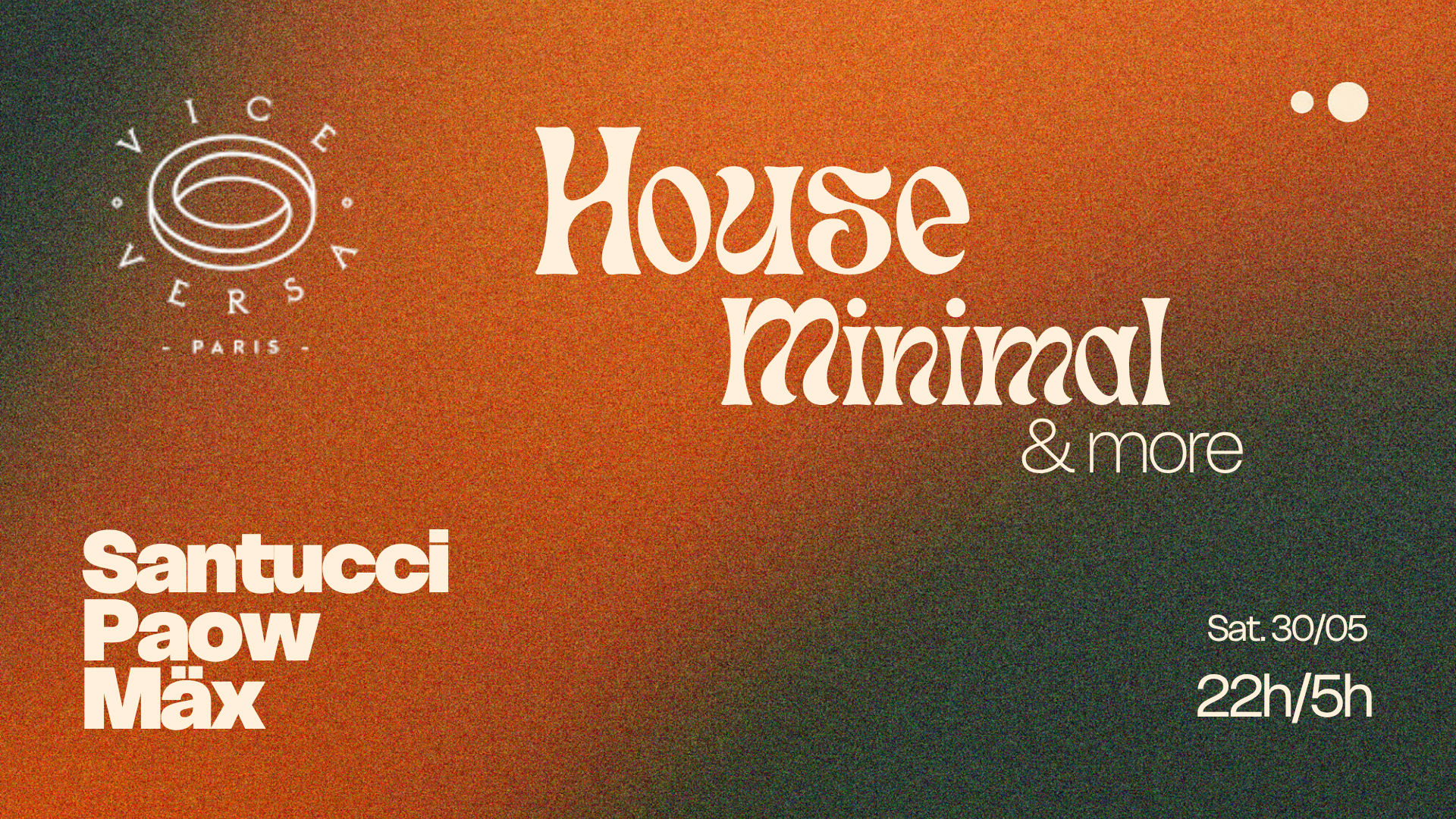 House To Minimal | Santucci, Paow, Mäx Au Vice Versa Cover