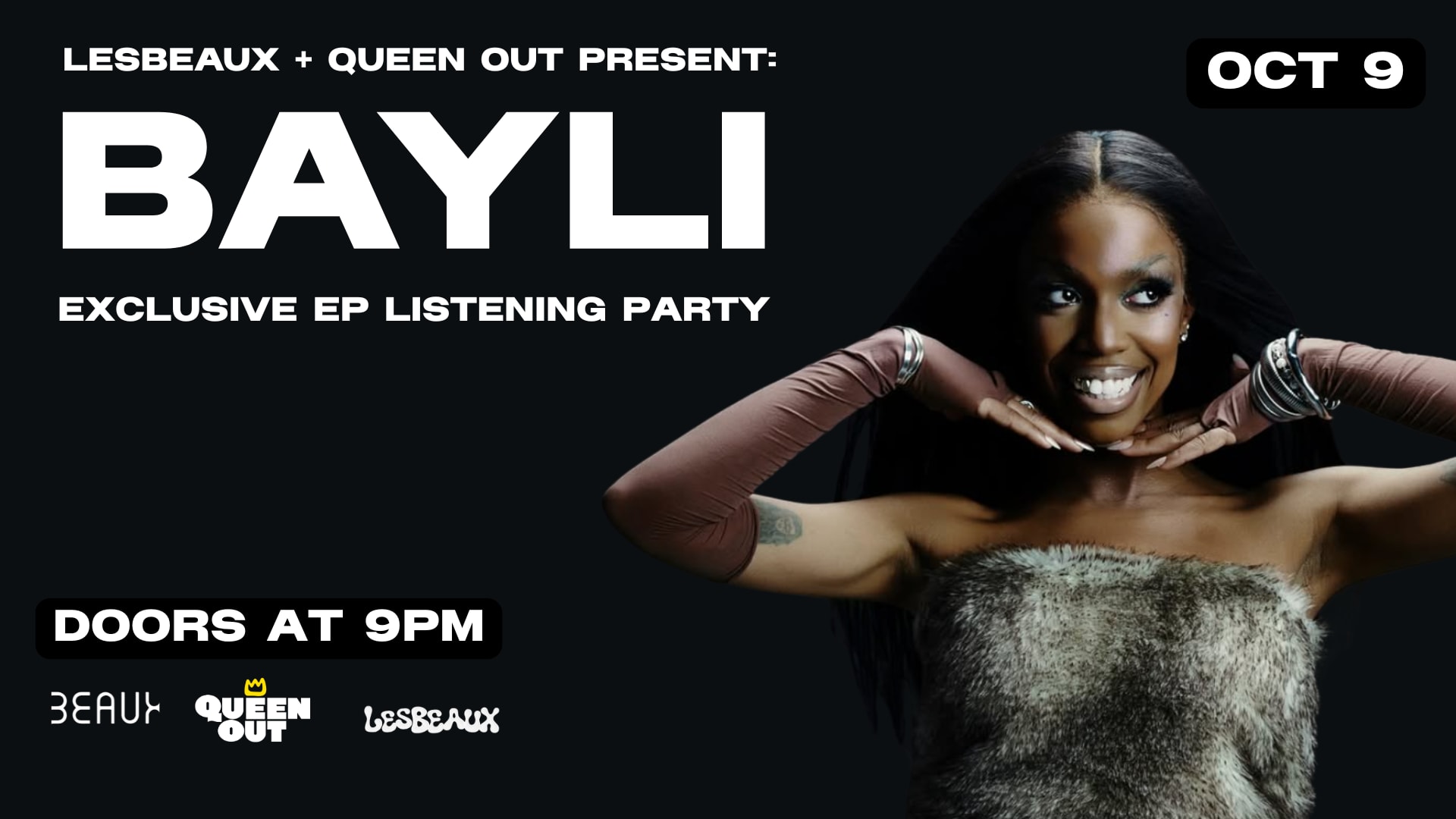 Bayli Ep Listening Party Presented By Lesbeaux And Queen Out Cover