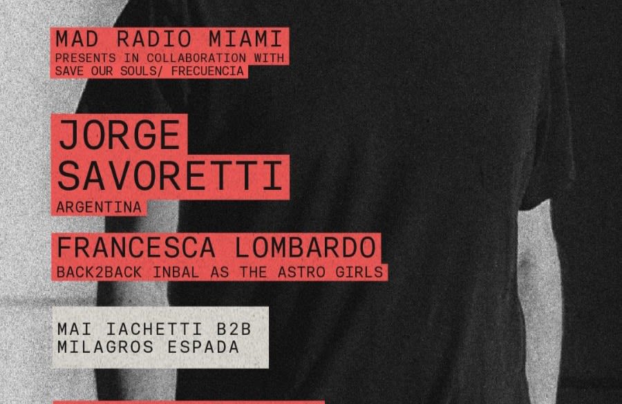 Jorge Savoretti + Francesca Lombardo At Mad Radio Cover
