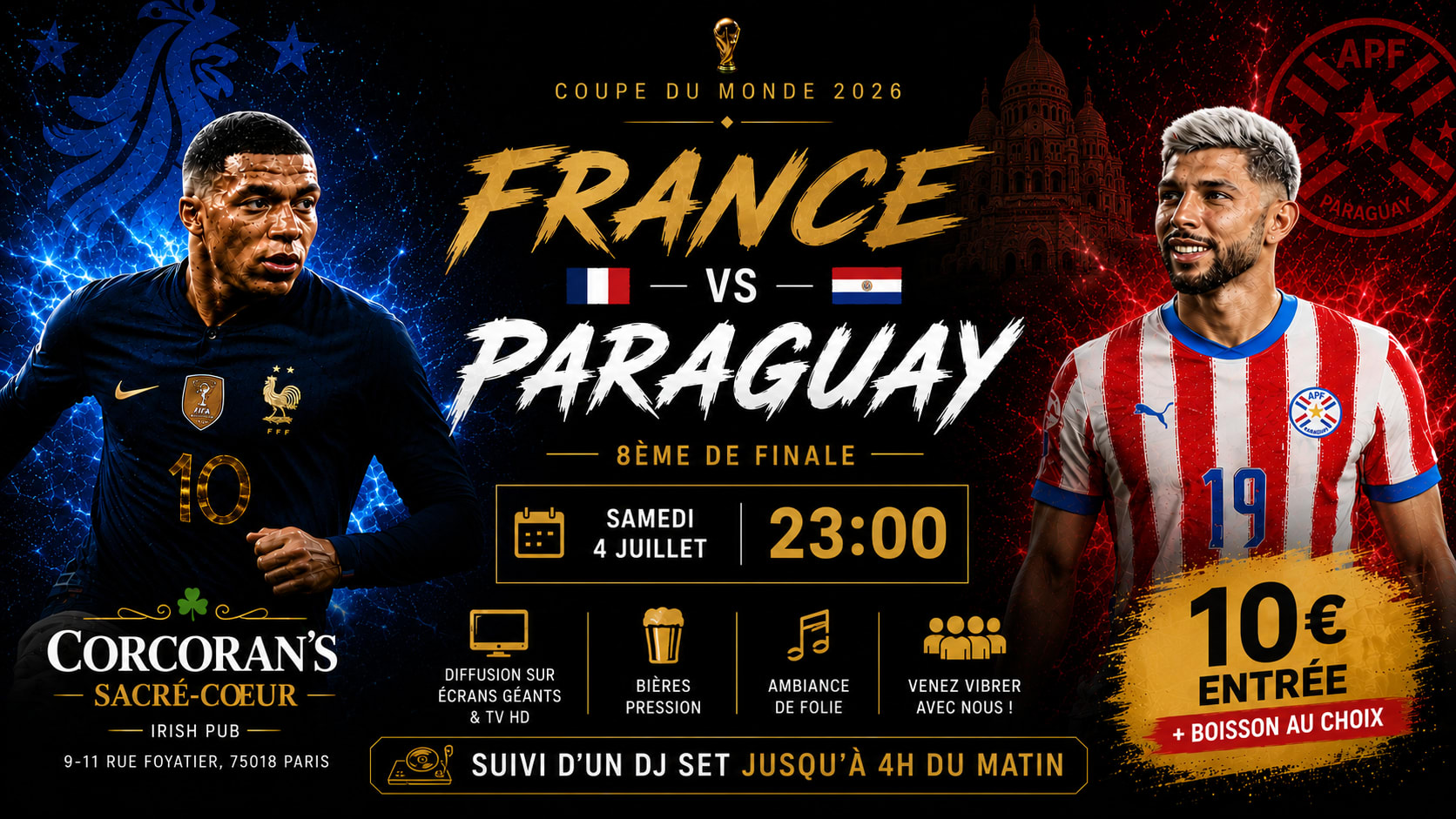 France Vs Paraguay • 8ème De Finale Cover