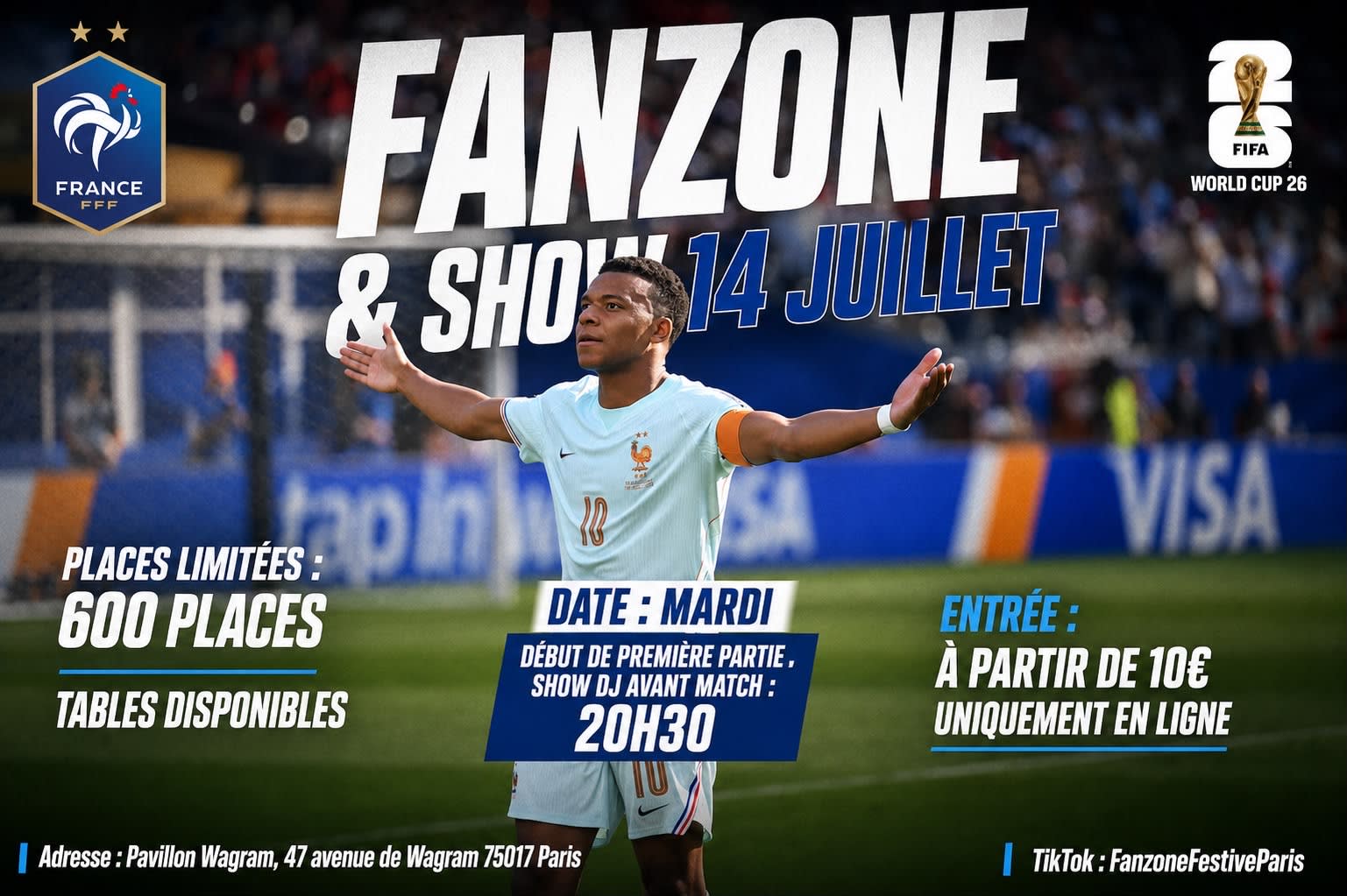 Fan Zone Prestige France Espagne - Pavillon Wagram Cover