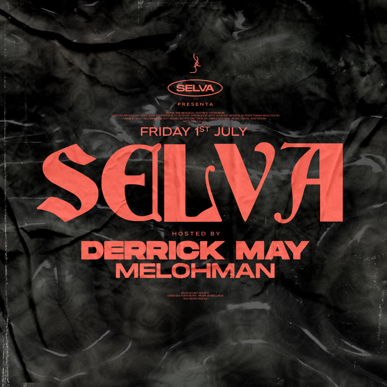 Selva Club Friday 1st  W/ Derrick May   Cover